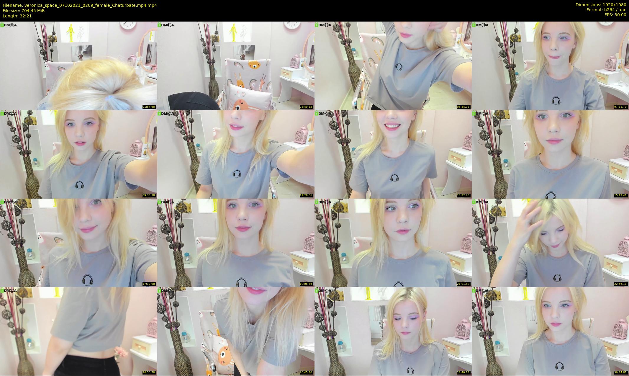 veronica_space — 33 minute Chaturbate female cam show recording, 1080p, Oct 7, 2021