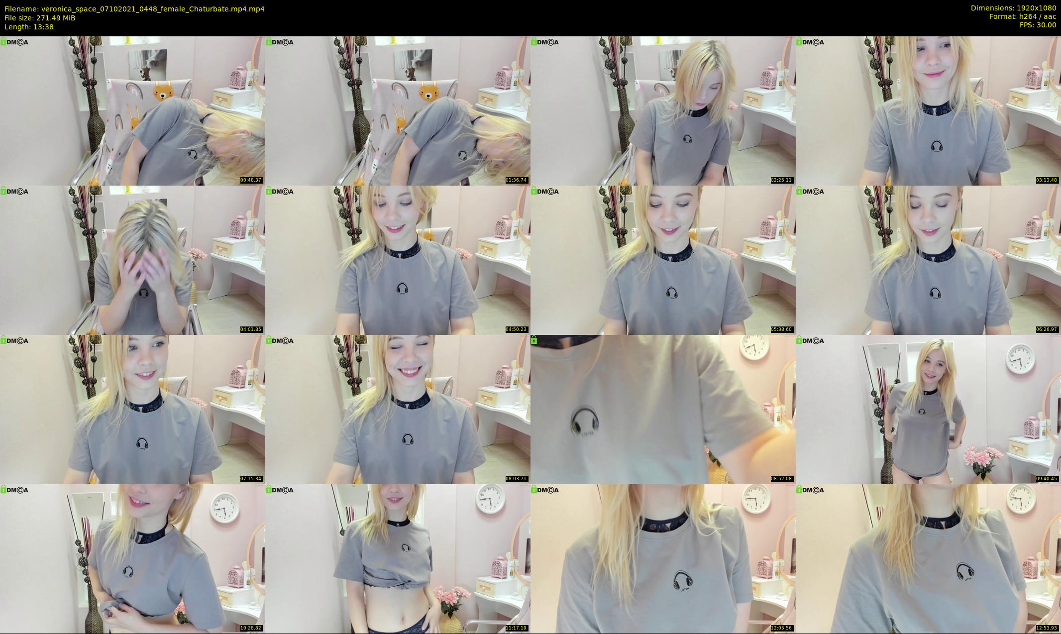 veronica_space — 14 minute Chaturbate female cam show recording, 1080p, Oct 7, 2021