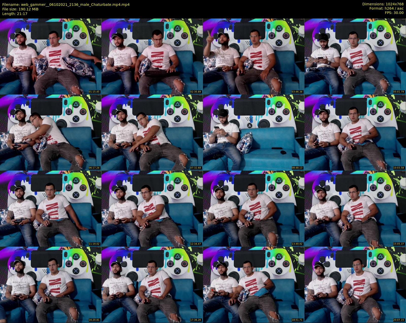 web_gammer_ — 22 minute Chaturbate male cam show recording, 720p, Oct 6, 2021