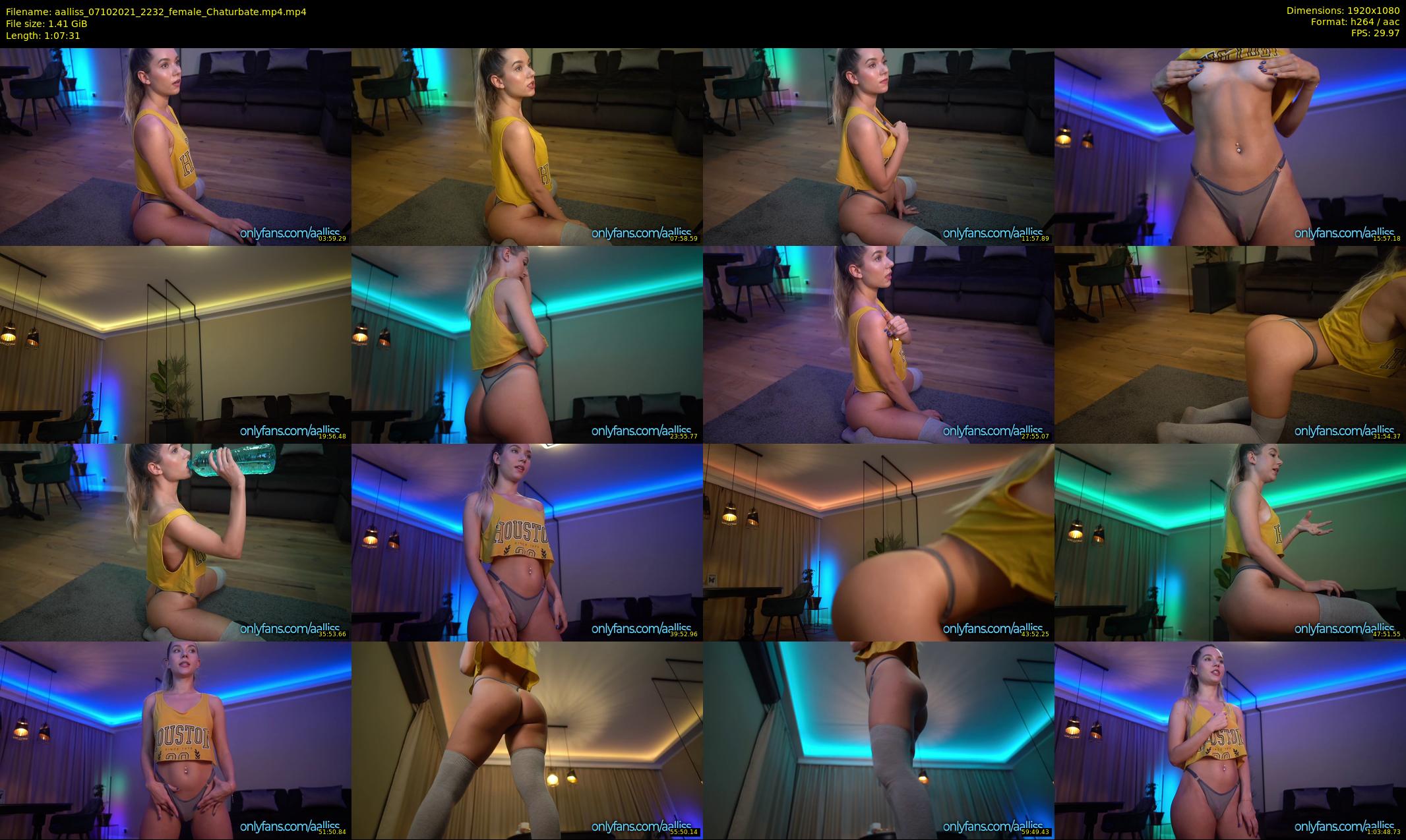 aalliss — 68 minute Chaturbate female cam show recording, 1080p, Oct 7, 2021