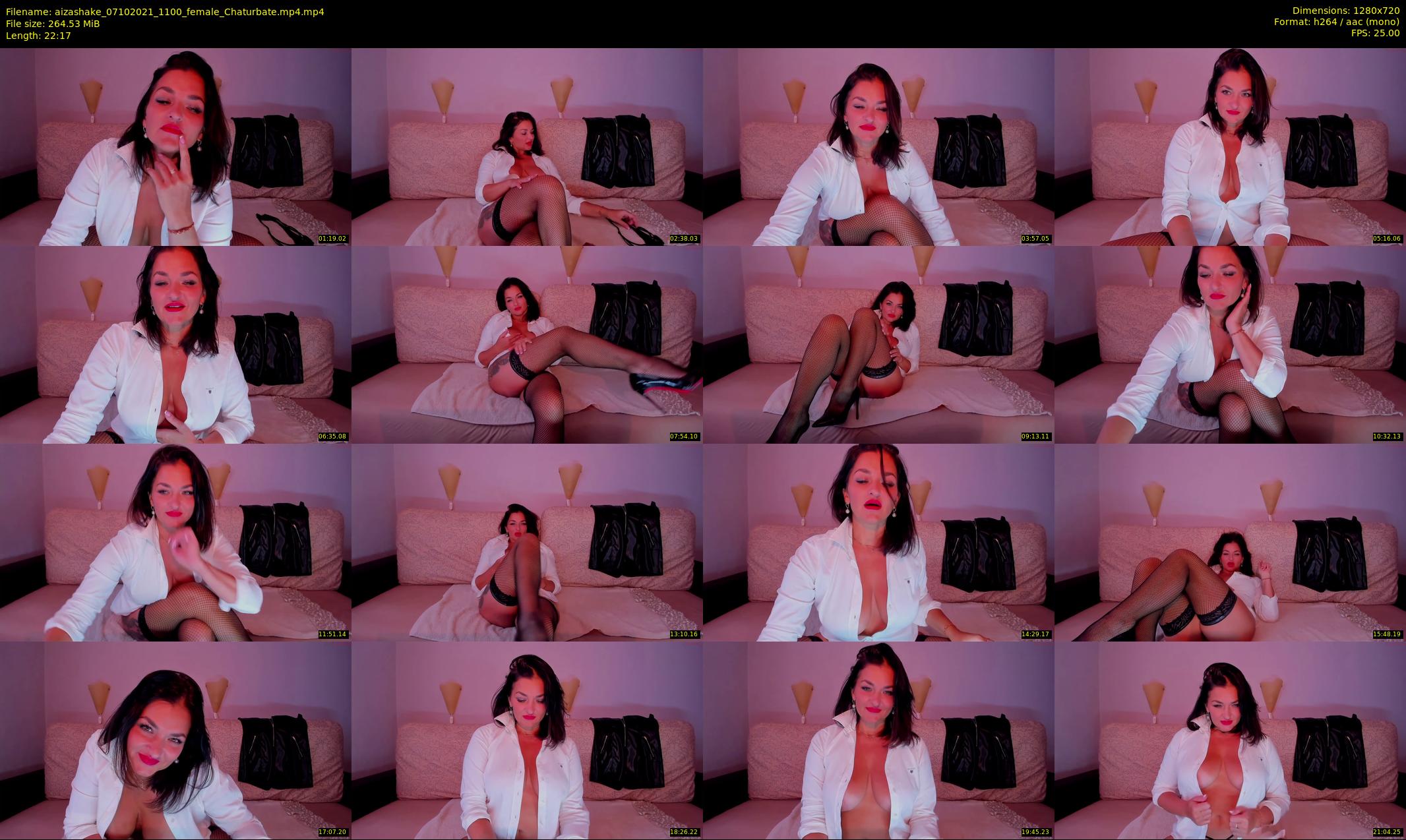 aizashake — 23 minute Chaturbate female cam show recording, 720p, Oct 7, 2021
