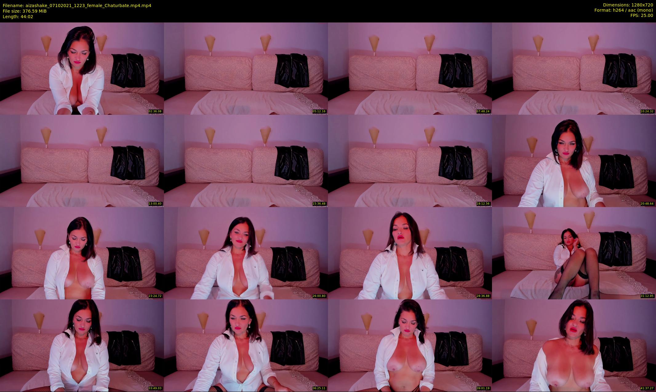 aizashake — 45 minute Chaturbate female cam show recording, 720p, Oct 7, 2021