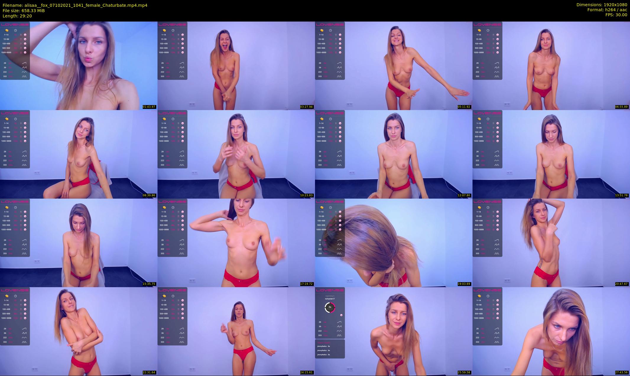 alisaa__fox — 30 minute Chaturbate female cam show recording, 1080p, Oct 7, 2021