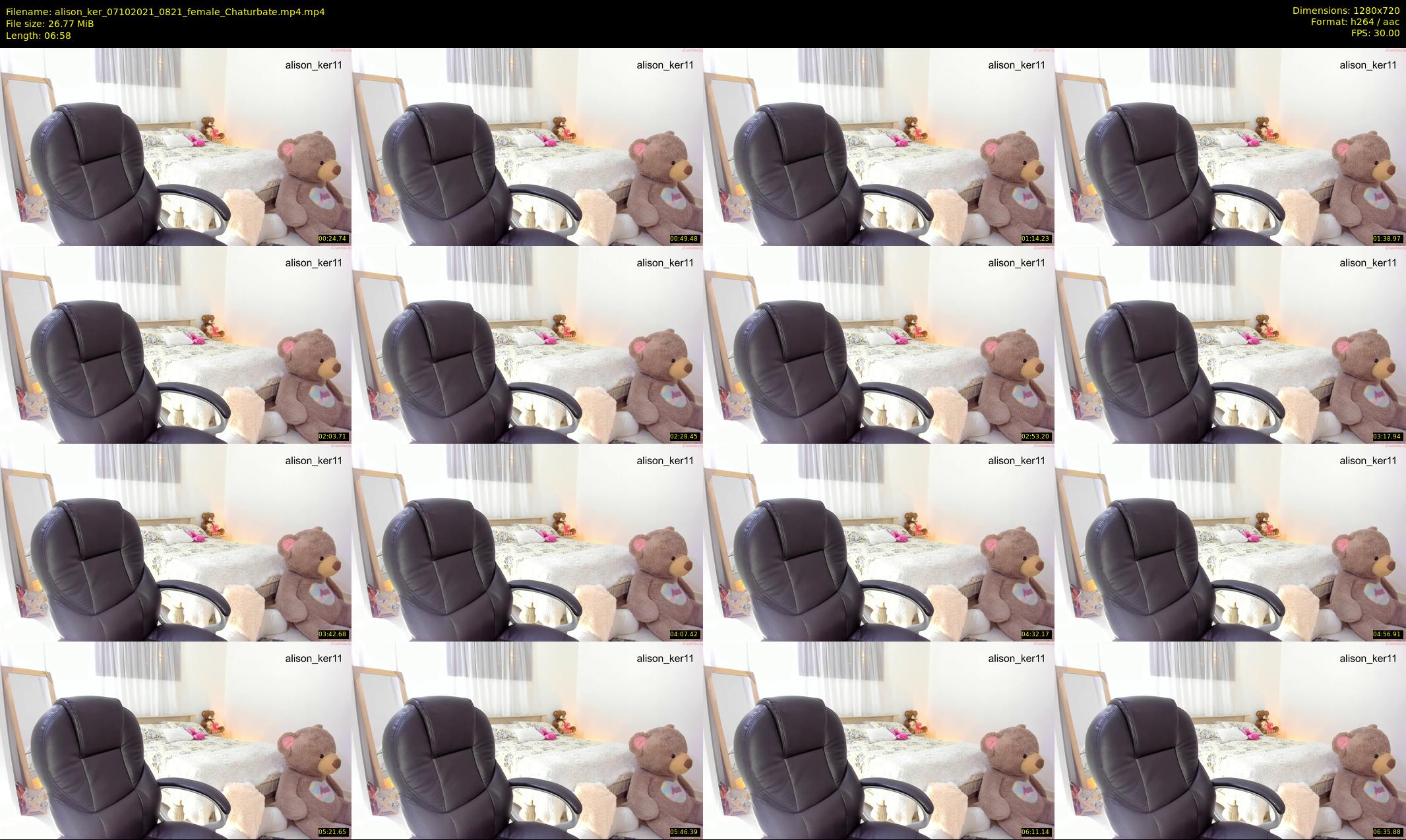 alison_ker — 7 minute Chaturbate female cam show recording, 720p, Oct 7, 2021