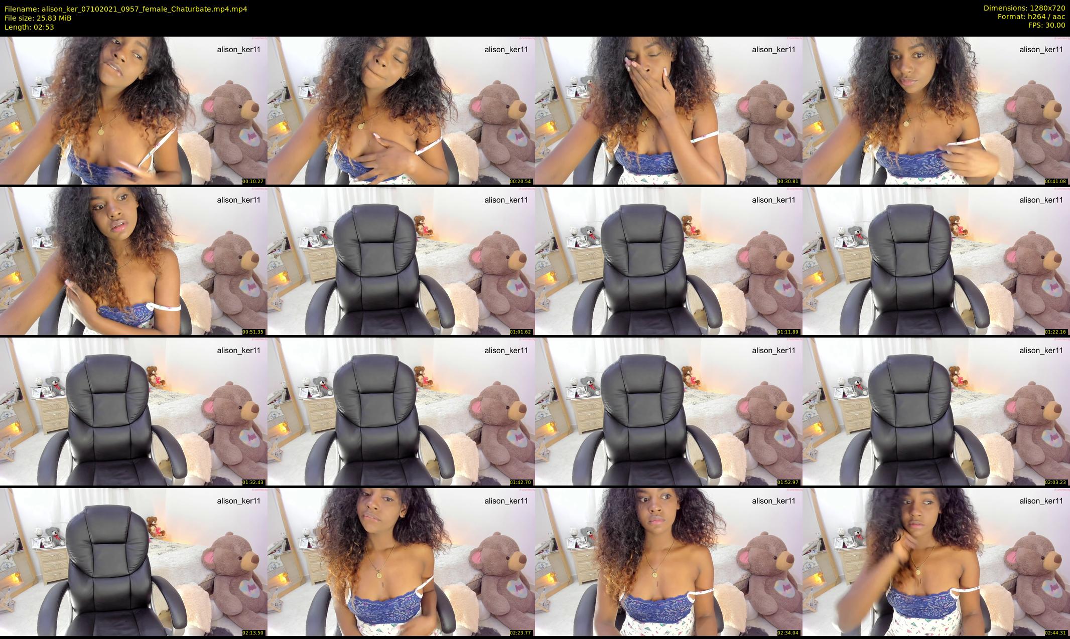 alison_ker — 3 minute Chaturbate female cam show recording, 720p, Oct 7, 2021