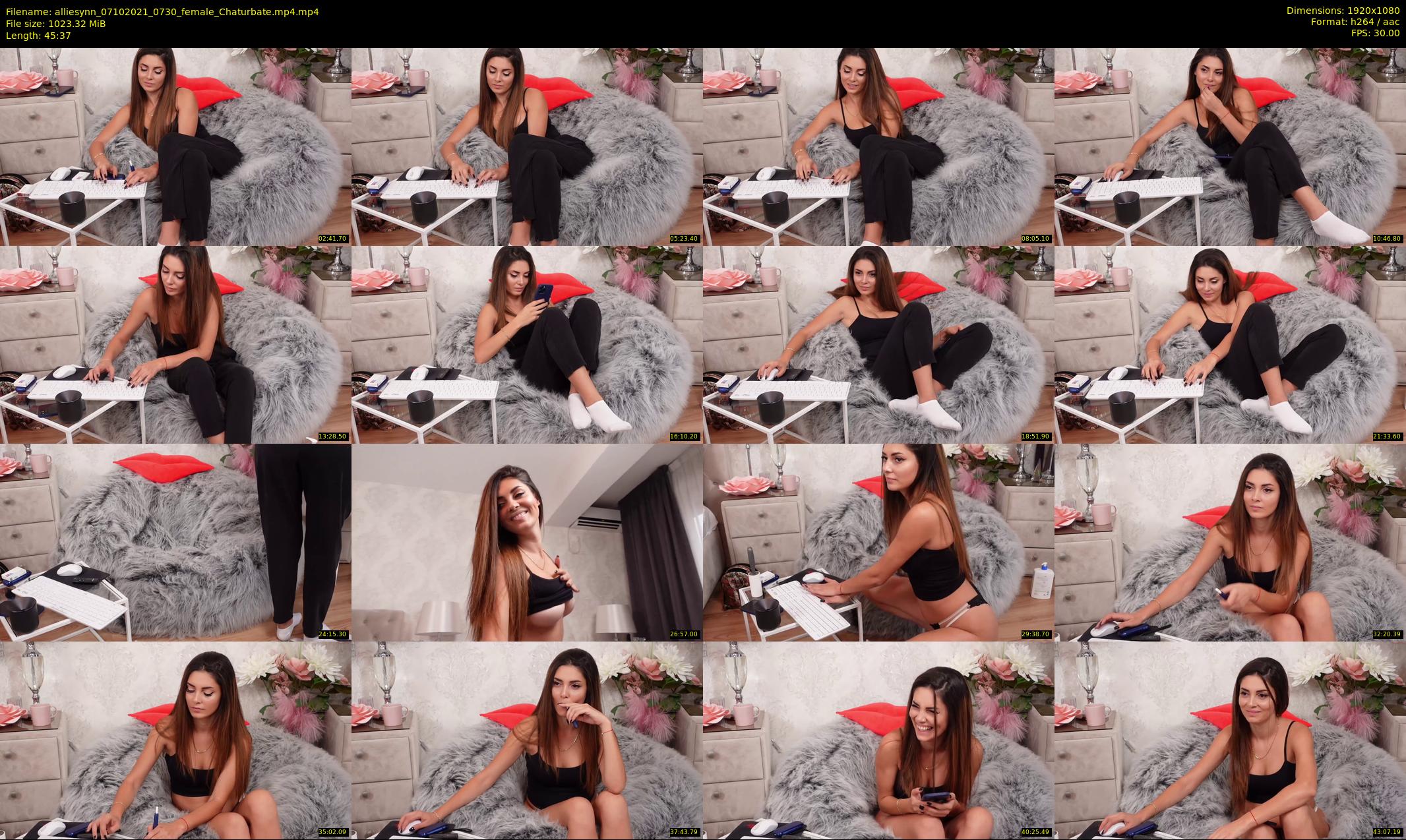 alliesynn — 46 minute Chaturbate female cam show recording, 1080p, Oct 7, 2021
