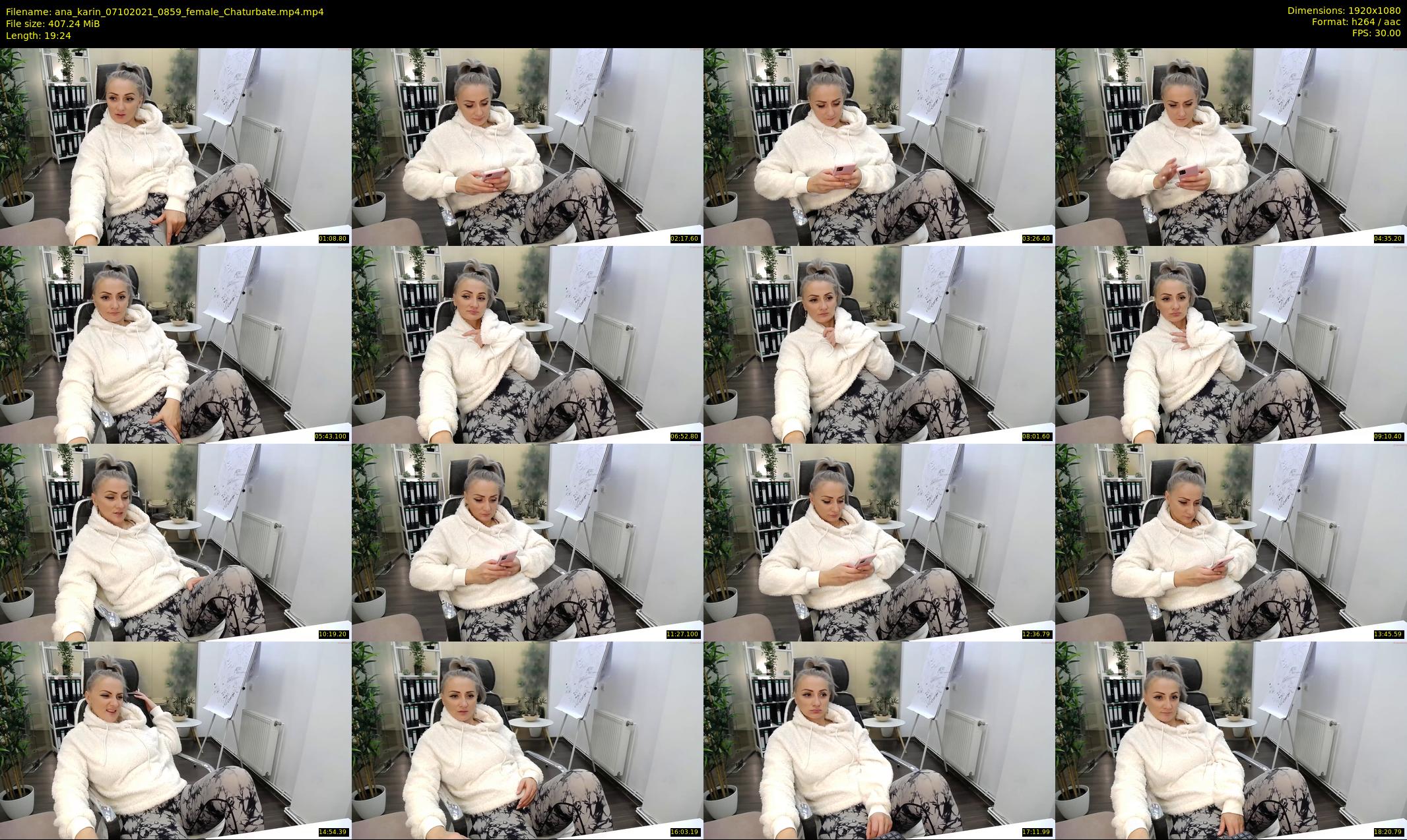 ana_karin — 20 minute Chaturbate female cam show recording, 1080p, Oct 7, 2021