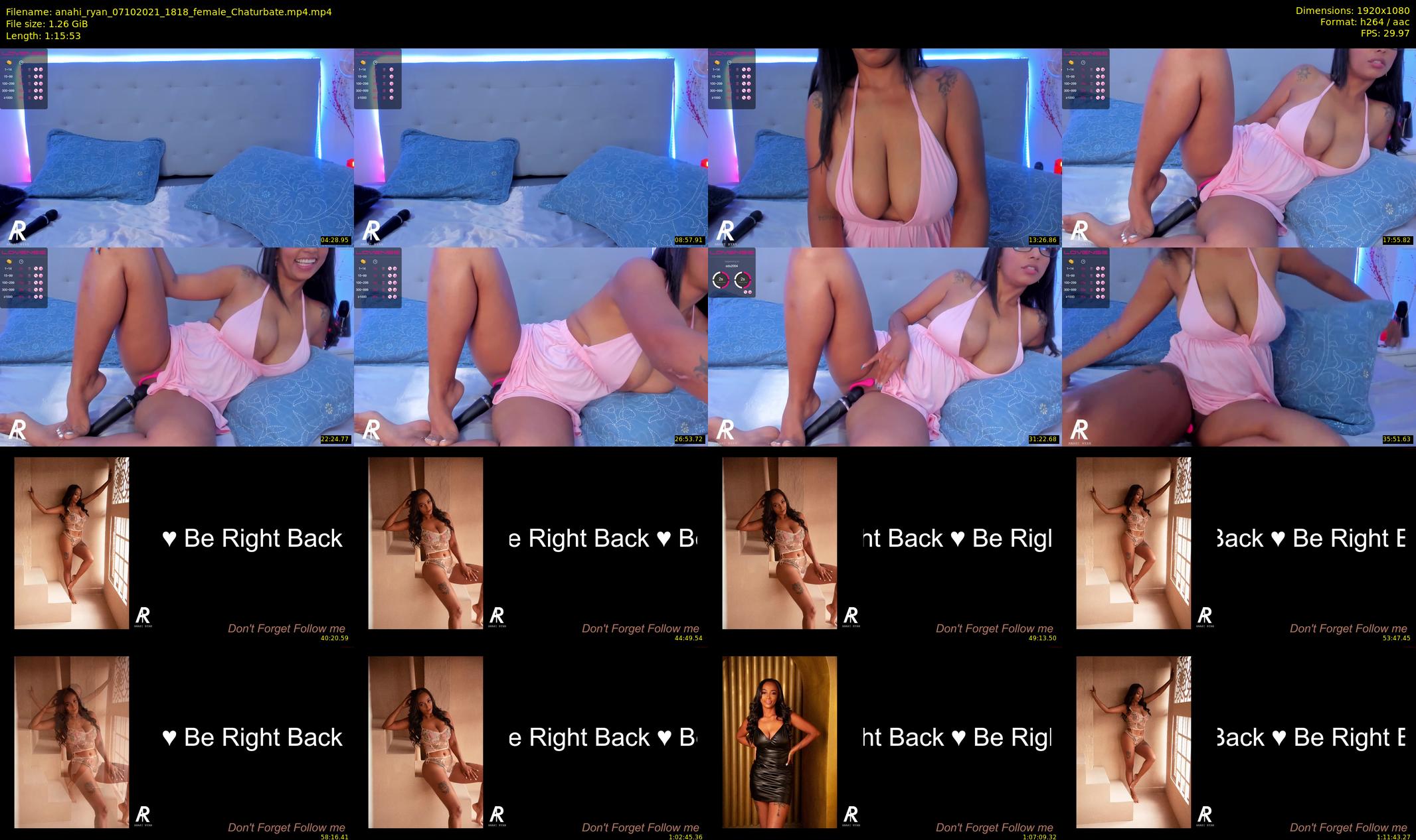 anahi_ryan — 76 minute Chaturbate female cam show recording, 1080p, Oct 7, 2021