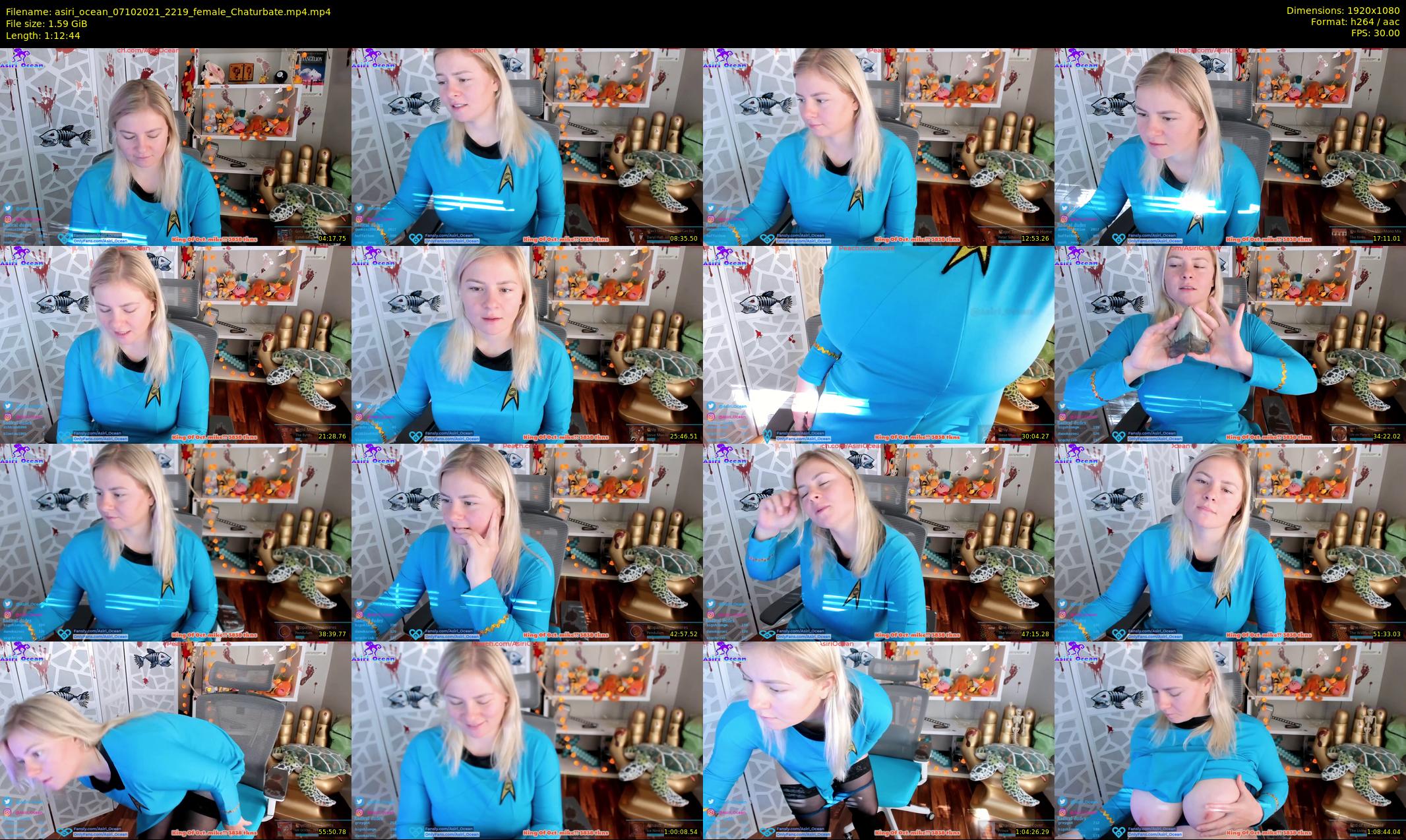 asiri_ocean — 73 minute Chaturbate female cam show recording, 1080p, Oct 7, 2021