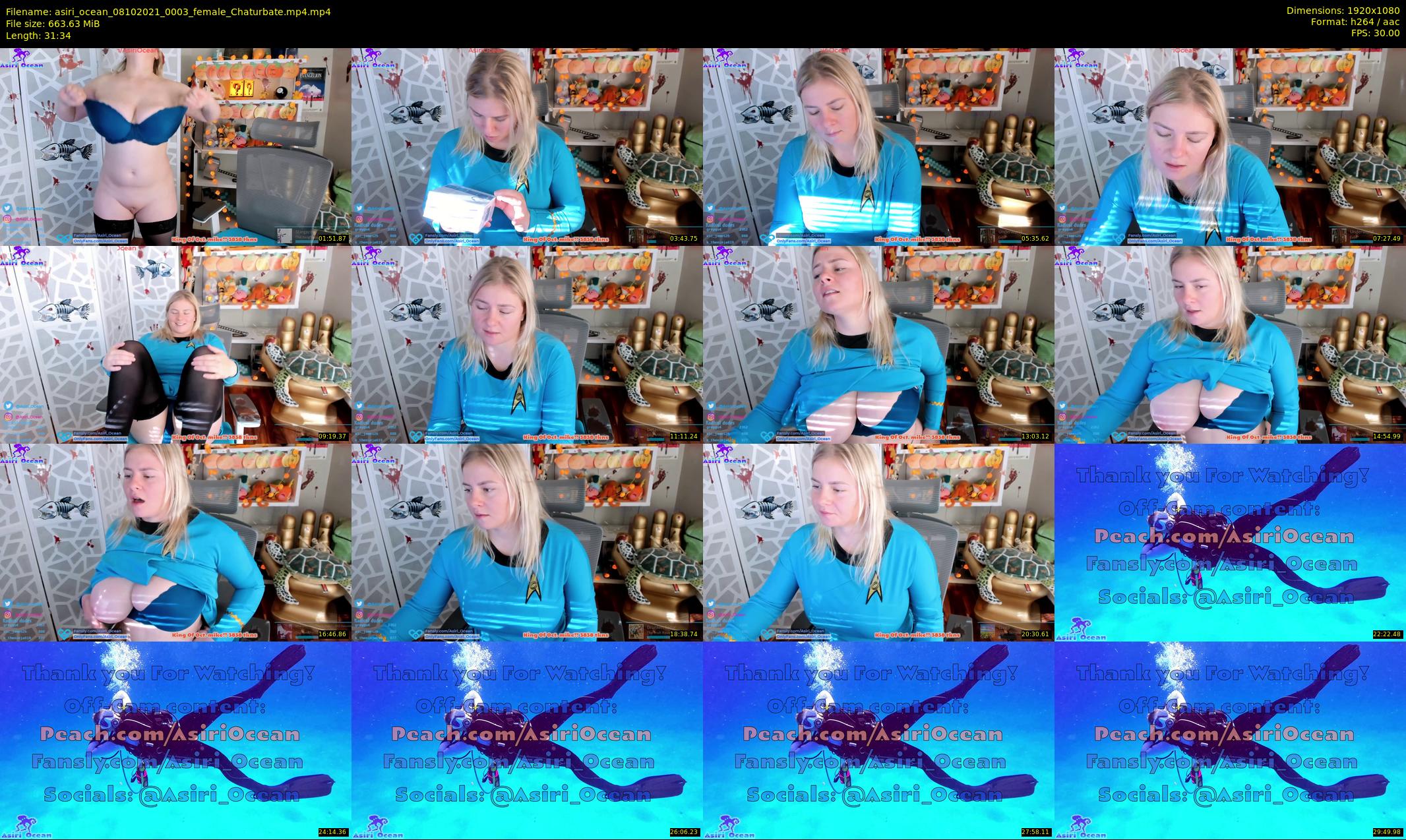 asiri_ocean — 32 minute Chaturbate female cam show recording, 1080p, Oct 8, 2021