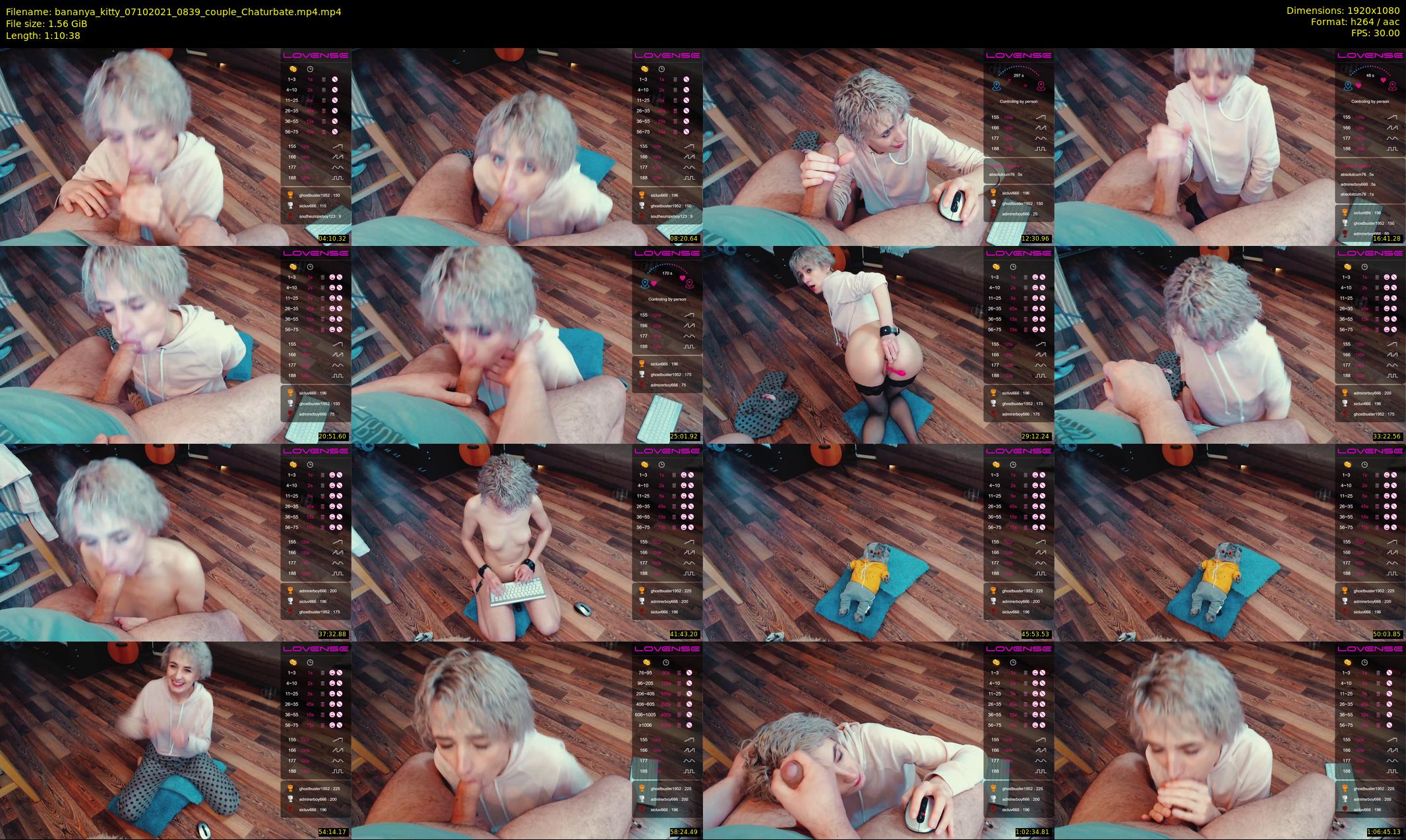 bananya_kitty — 71 minute Chaturbate couple cam show recording, 1080p, Oct 7, 2021