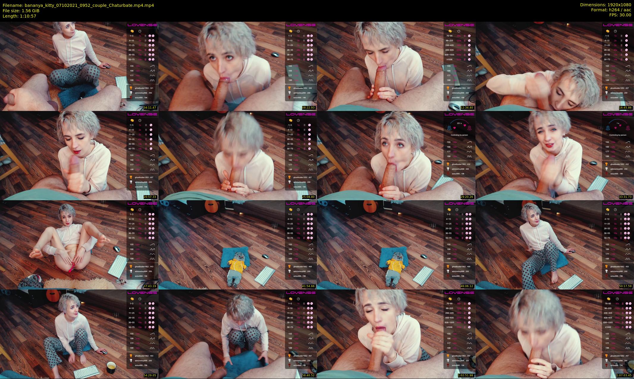 bananya_kitty — 71 minute Chaturbate couple cam show recording, 1080p, Oct 7, 2021