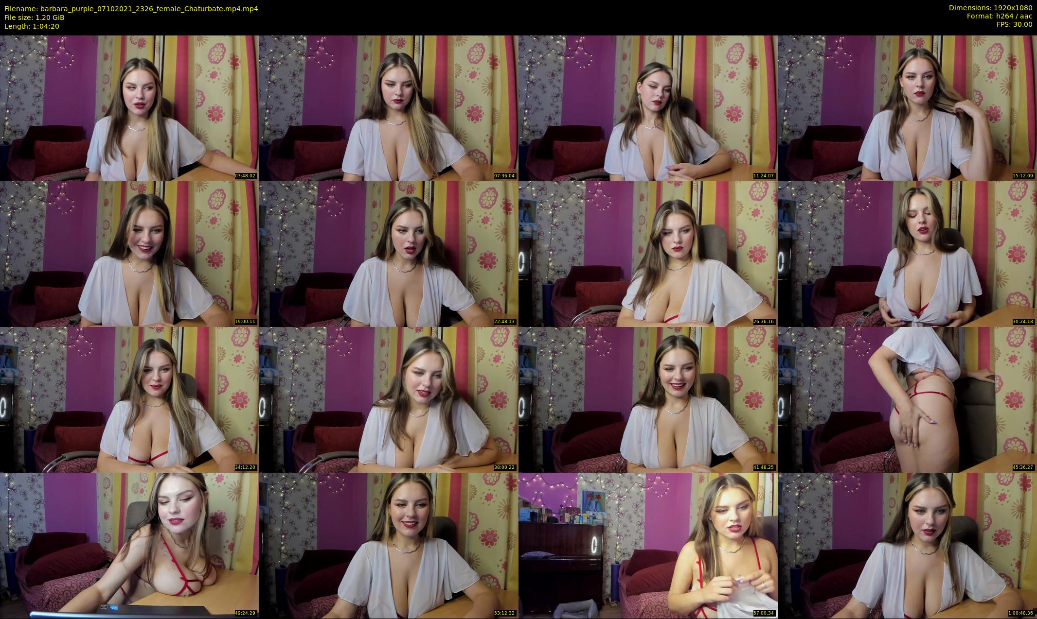 barbara_purple — 65 minute Chaturbate female cam show recording, 1080p, Oct 7, 2021