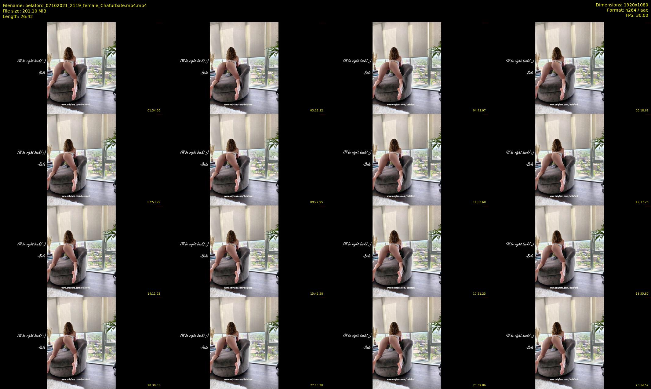 belaford — 27 minute Chaturbate female cam show recording, 1080p, Oct 7, 2021
