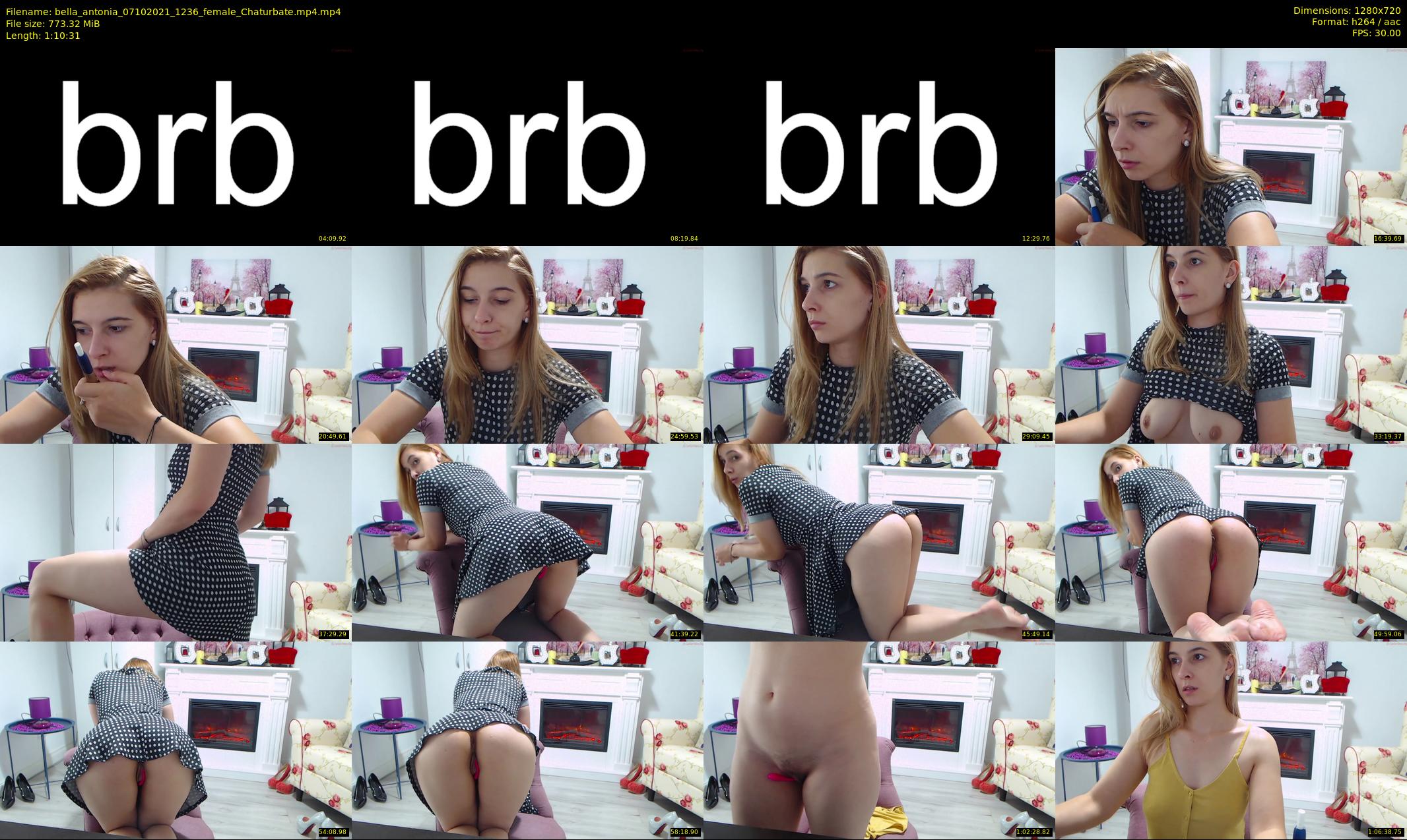 bella_antonia — 71 minute Chaturbate female cam show recording, 720p, Oct 7, 2021