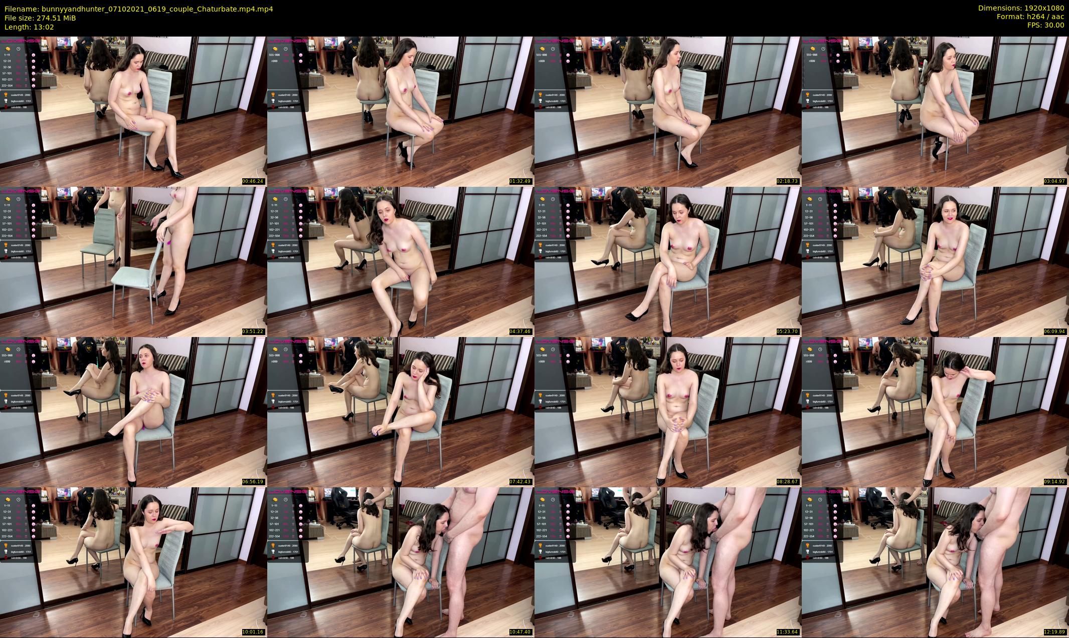 bunnyyandhunter — 14 minute Chaturbate couple cam show recording, 1080p, Oct 7, 2021