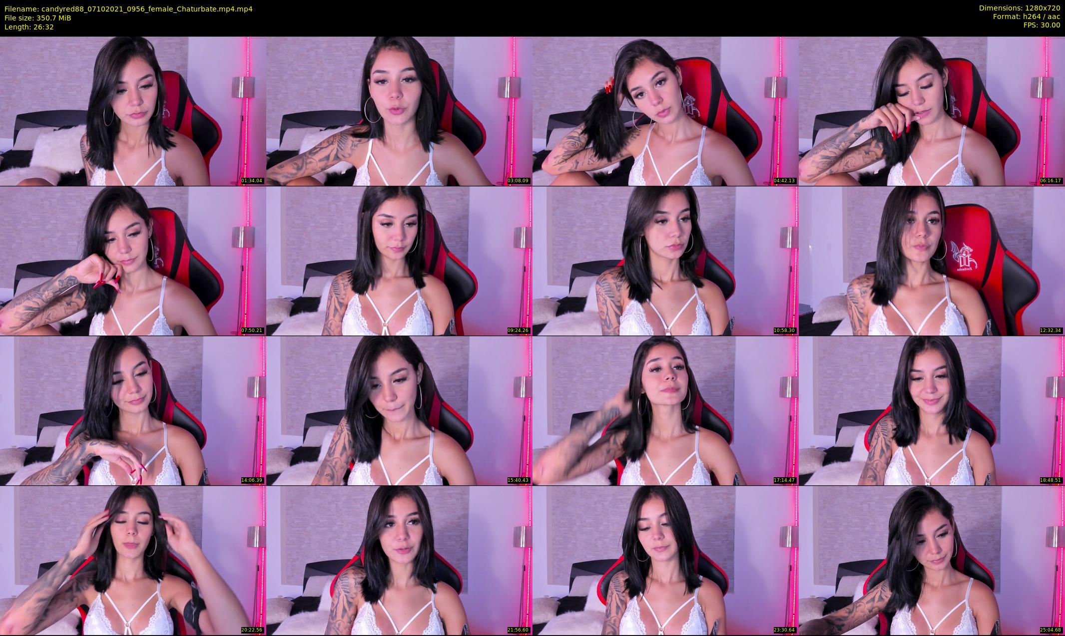 candyred88 — 27 minute Chaturbate female cam show recording, 720p, Oct 7, 2021