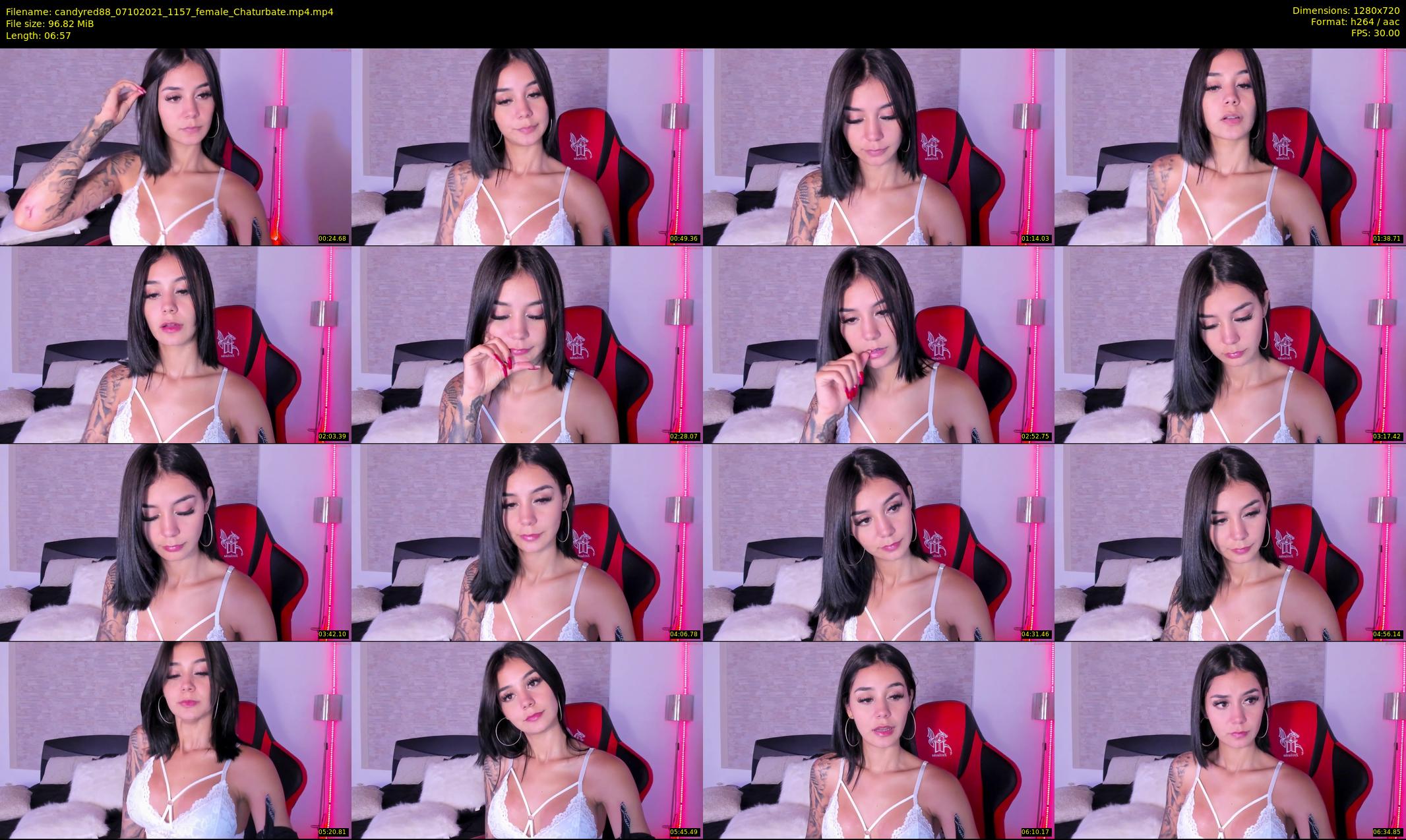 candyred88 — 7 minute Chaturbate female cam show recording, 720p, Oct 7, 2021
