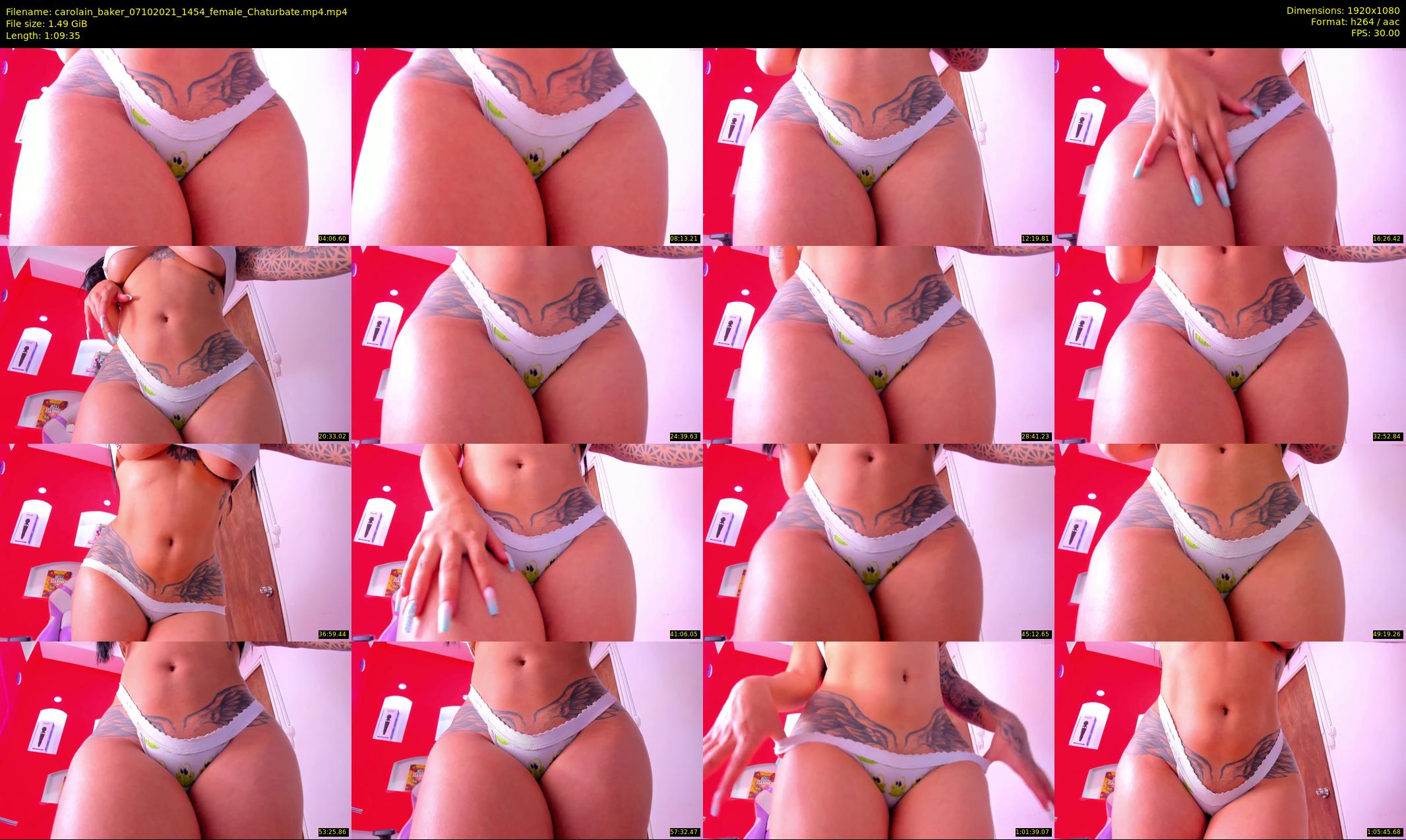 carolain_baker — 70 minute Chaturbate female cam show recording, 1080p, Oct 7, 2021