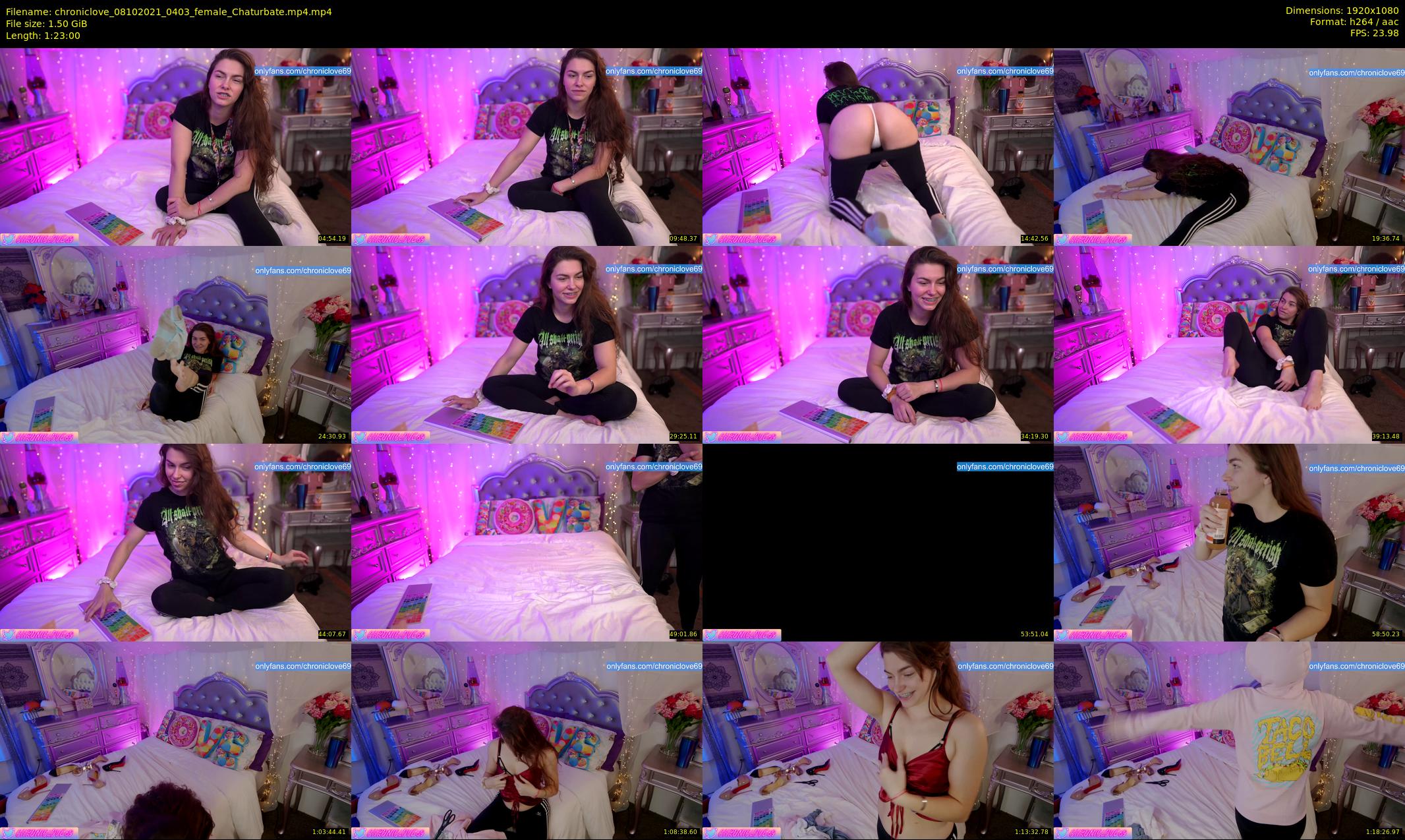 chroniclove — 83 minute Chaturbate female cam show recording, 1080p, Oct 8, 2021