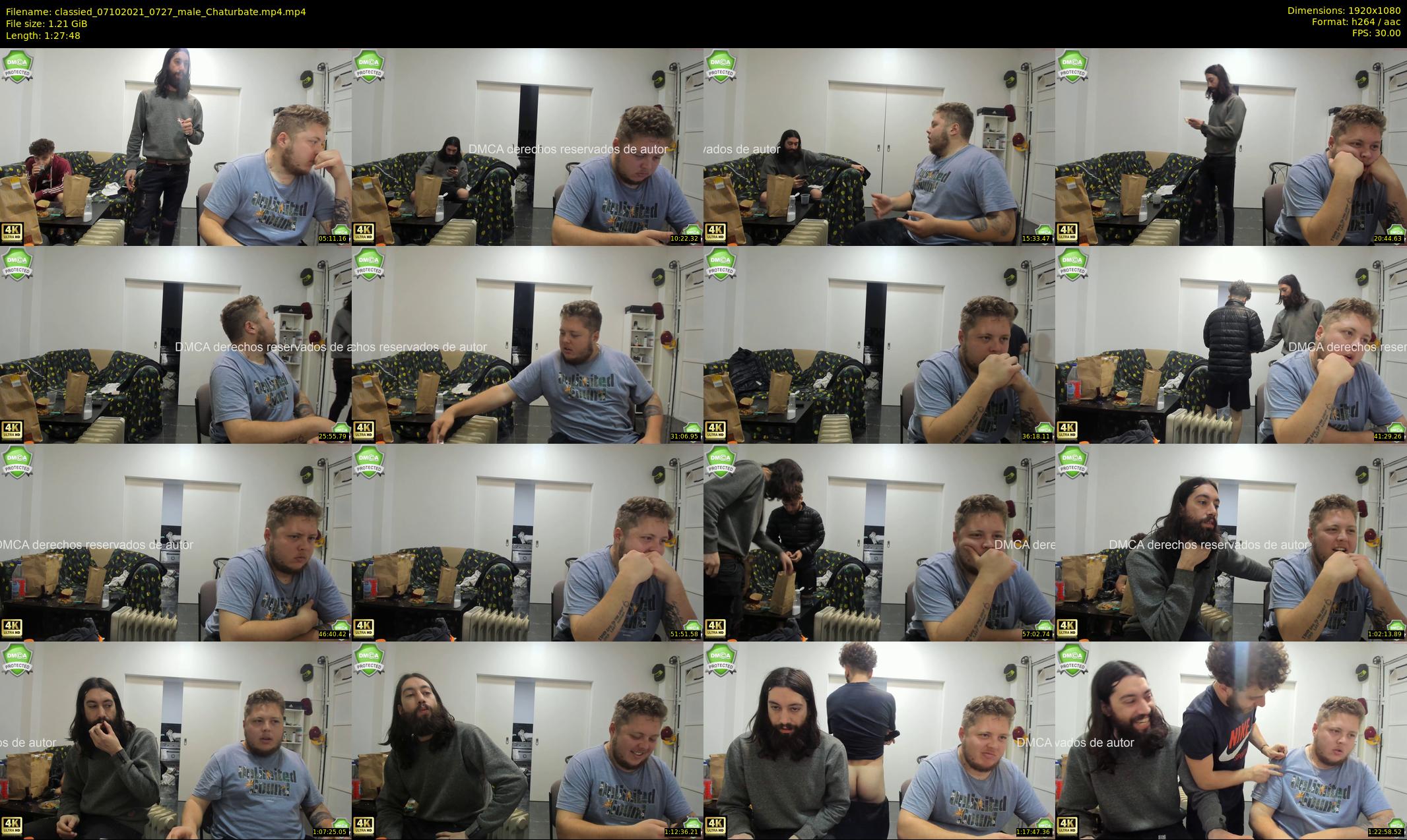 classied — 88 minute Chaturbate male cam show recording, 1080p, Oct 7, 2021