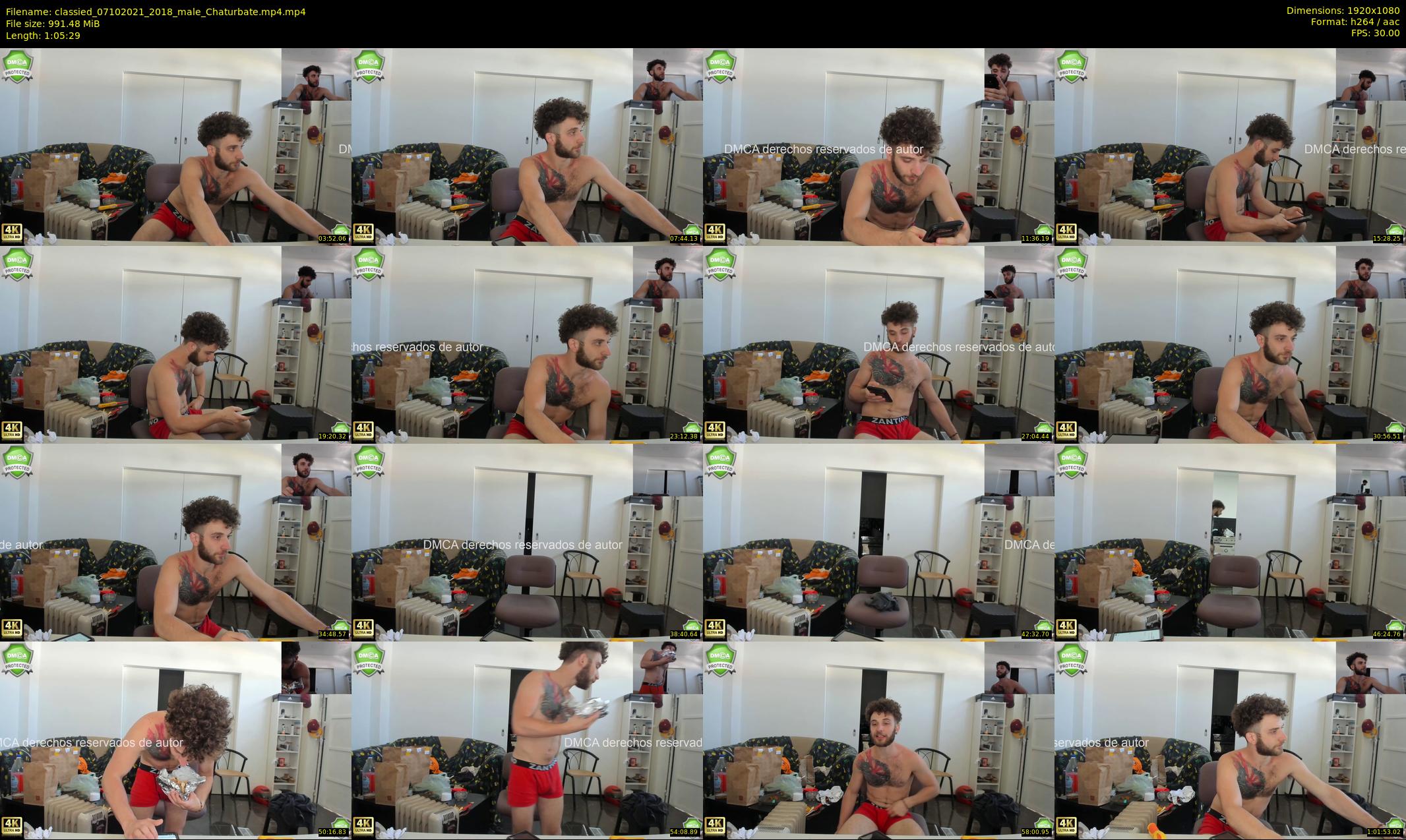 classied — 66 minute Chaturbate male cam show recording, 1080p, Oct 7, 2021