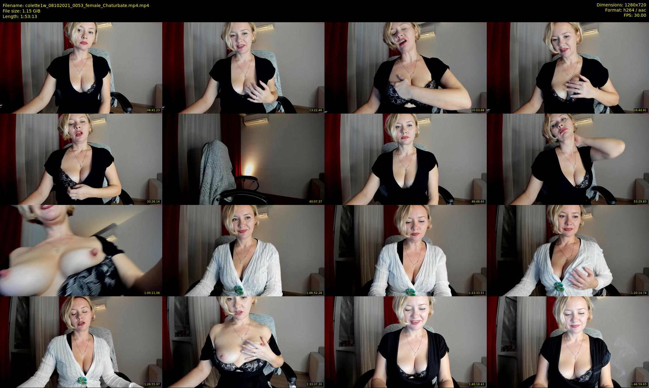 colette1w — 114 minute Chaturbate female cam show recording, 720p, Oct 8, 2021