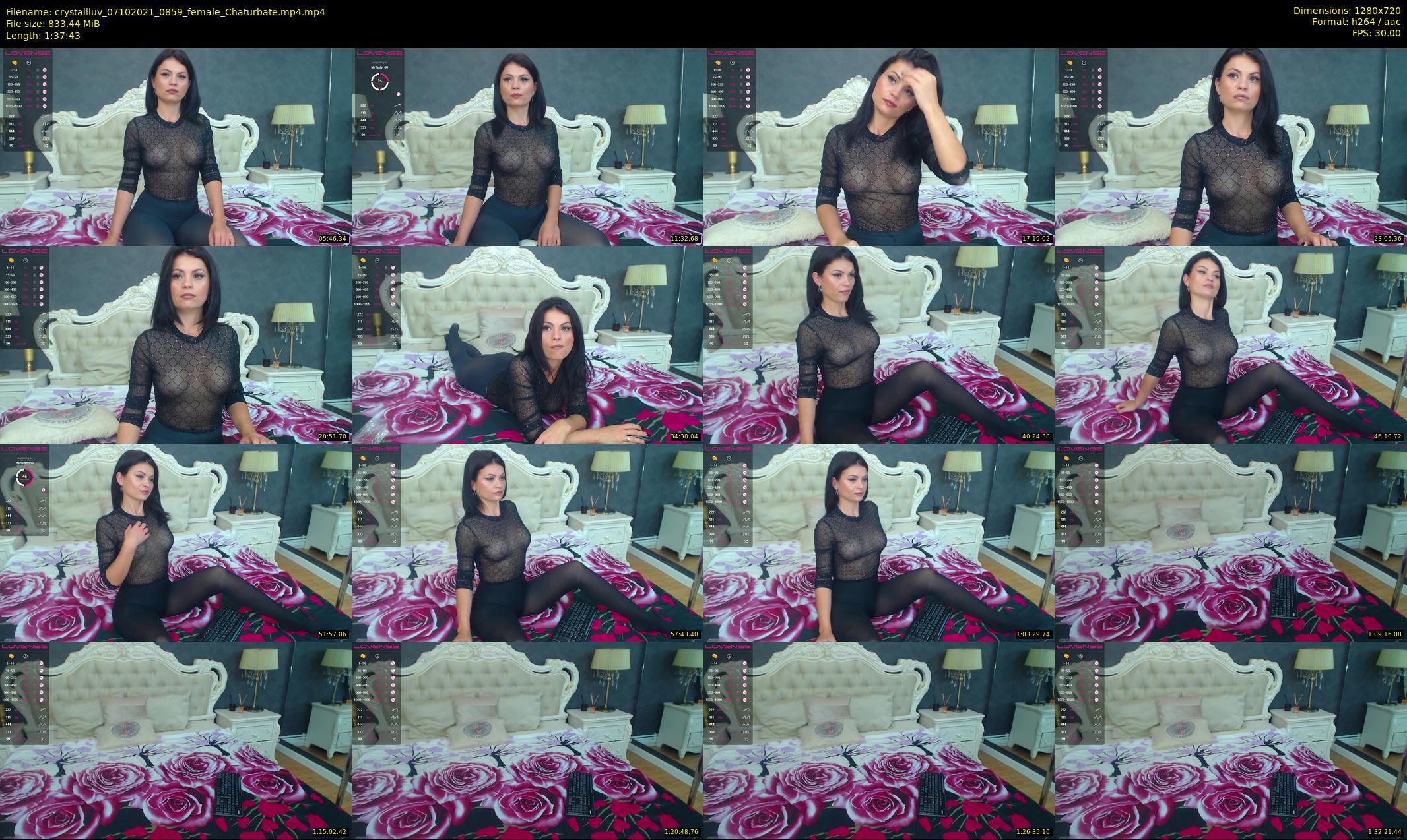 crystallluv — 98 minute Chaturbate female cam show recording, 720p, Oct 7, 2021