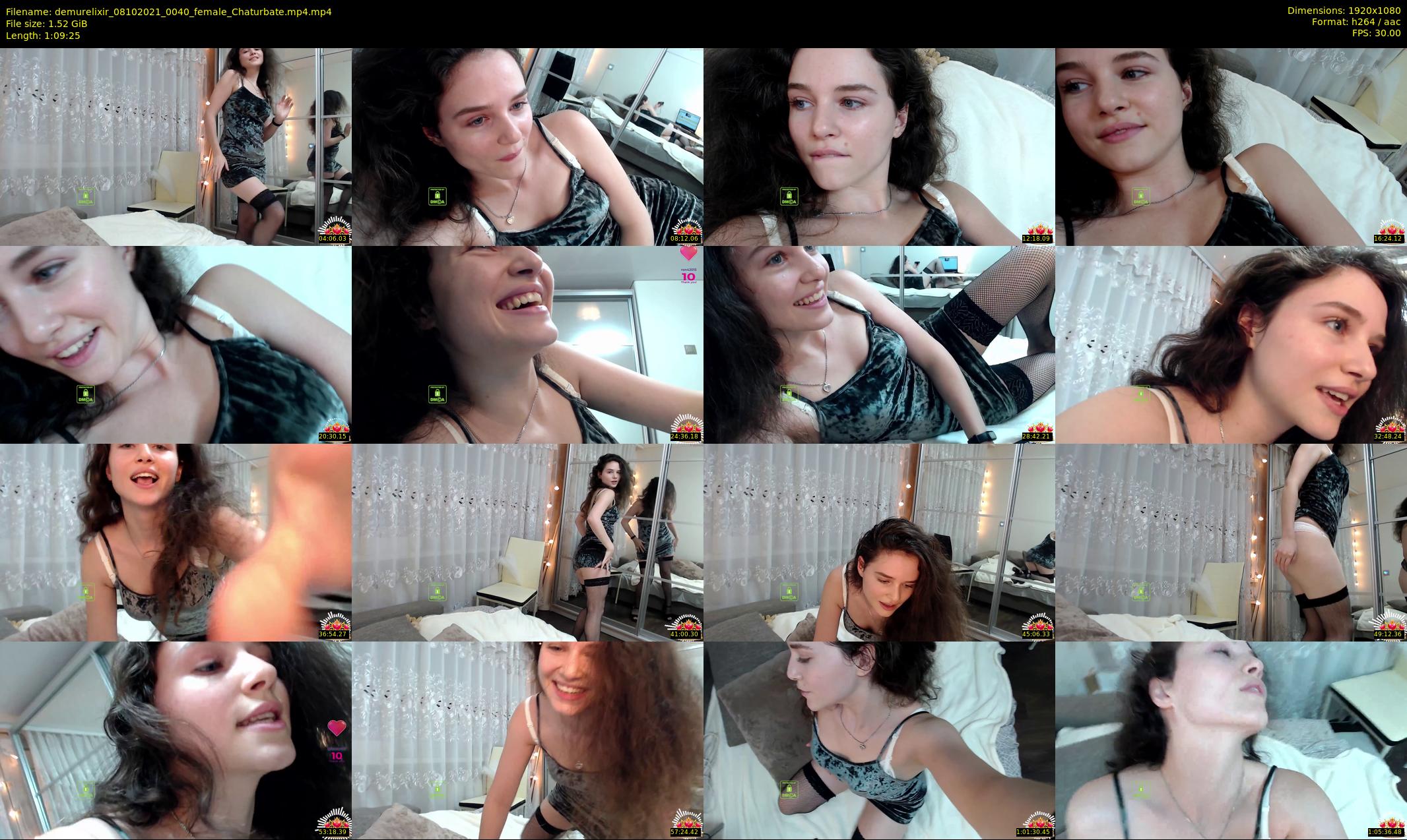 demurelixir — 70 minute Chaturbate female cam show recording, 1080p, Oct 8, 2021