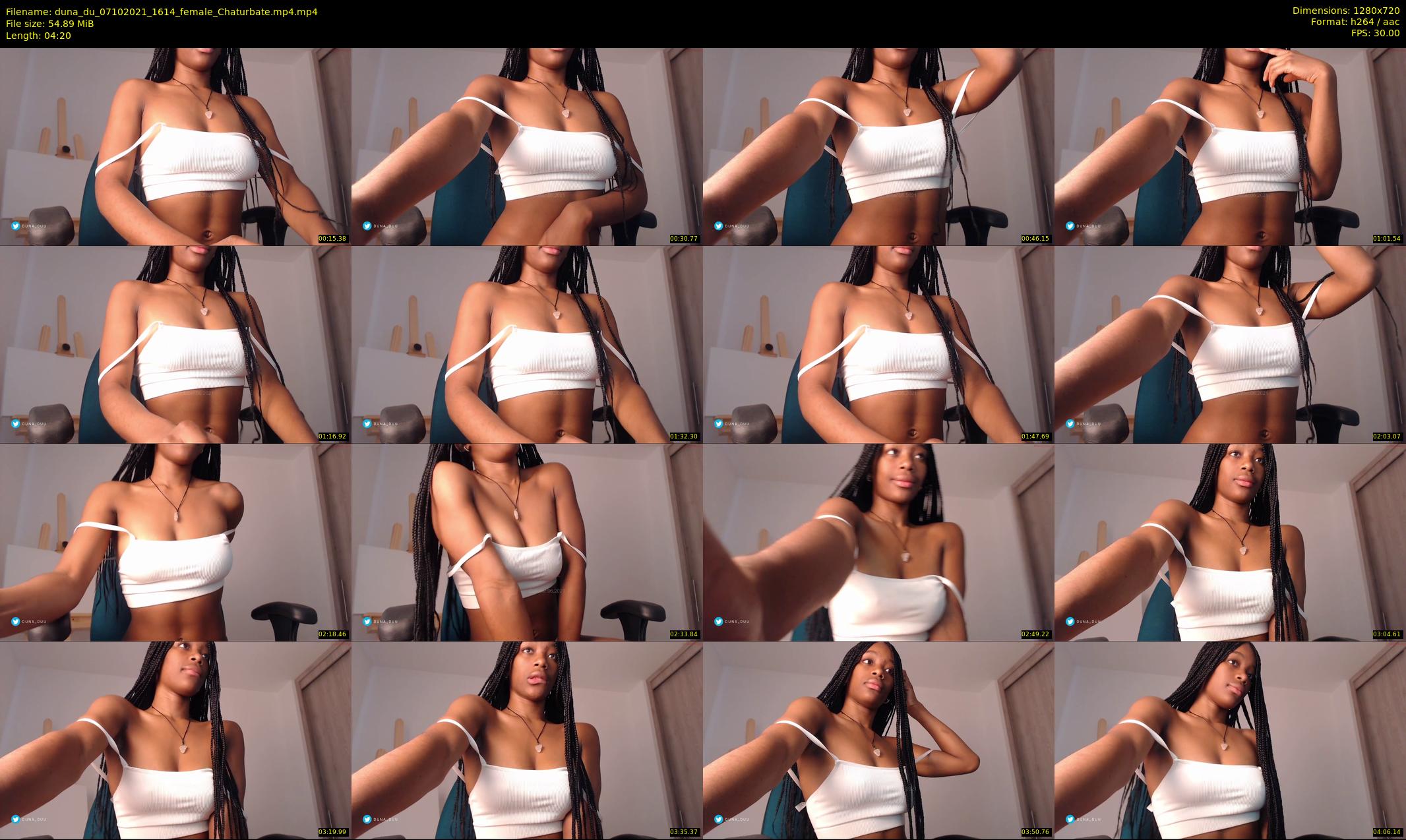 duna_du — 5 minute Chaturbate female cam show recording, 720p, Oct 7, 2021