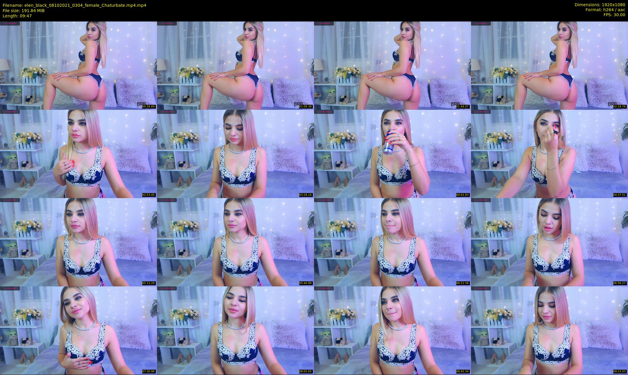 elen_black — 10 minute Chaturbate female cam show recording, 1080p, Oct 8, 2021