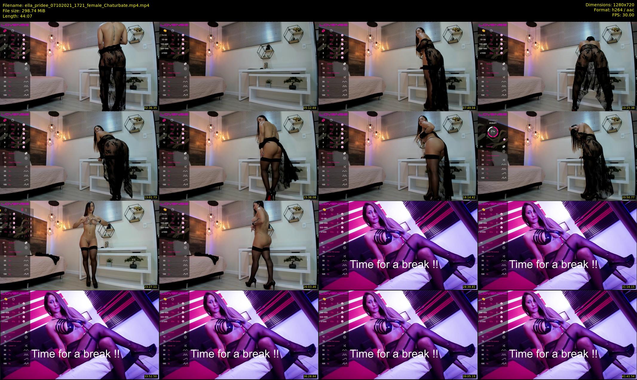 ella_pridee — 45 minute Chaturbate female cam show recording, 720p, Oct 7, 2021