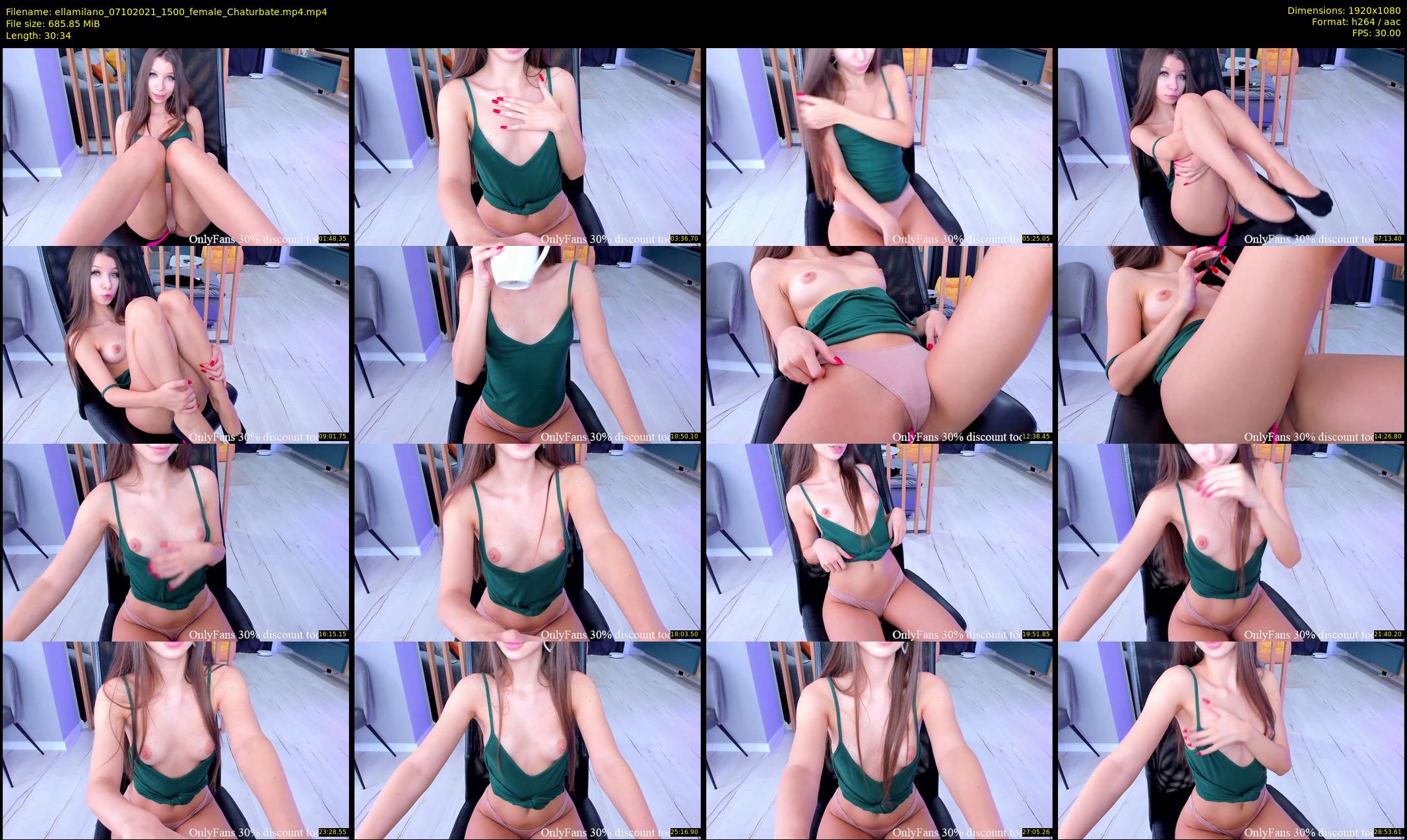 ellamilano — 31 minute Chaturbate female cam show recording, 1080p, Oct 7, 2021