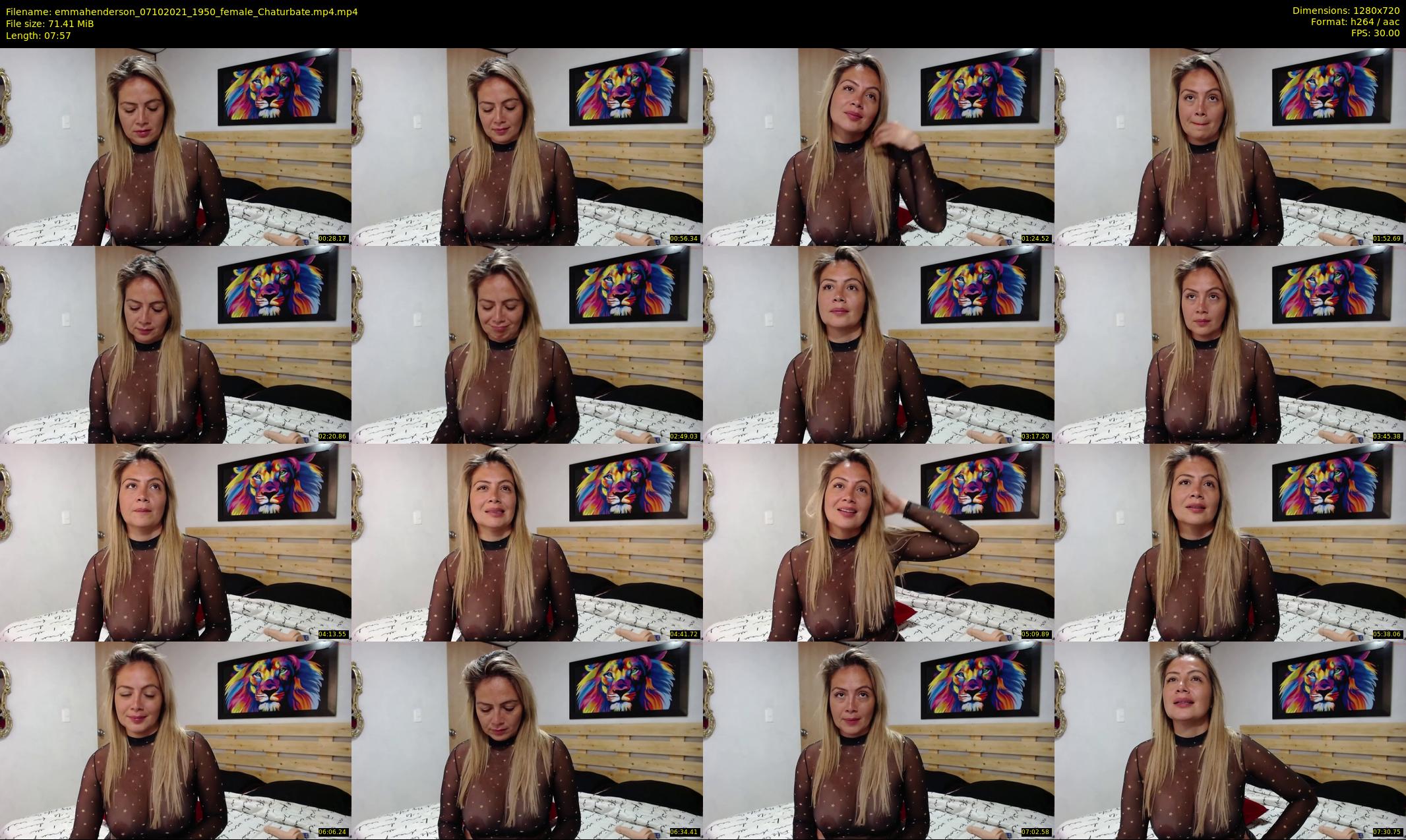 emmahenderson — 8 minute Chaturbate female cam show recording, 720p, Oct 7, 2021
