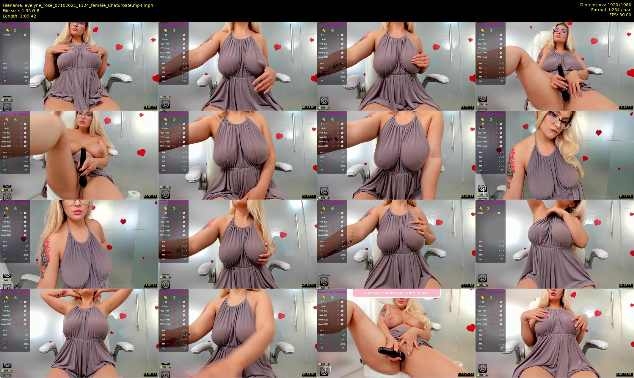 evelyne_rose — 70 minute Chaturbate female cam show recording, 1080p, Oct 7, 2021