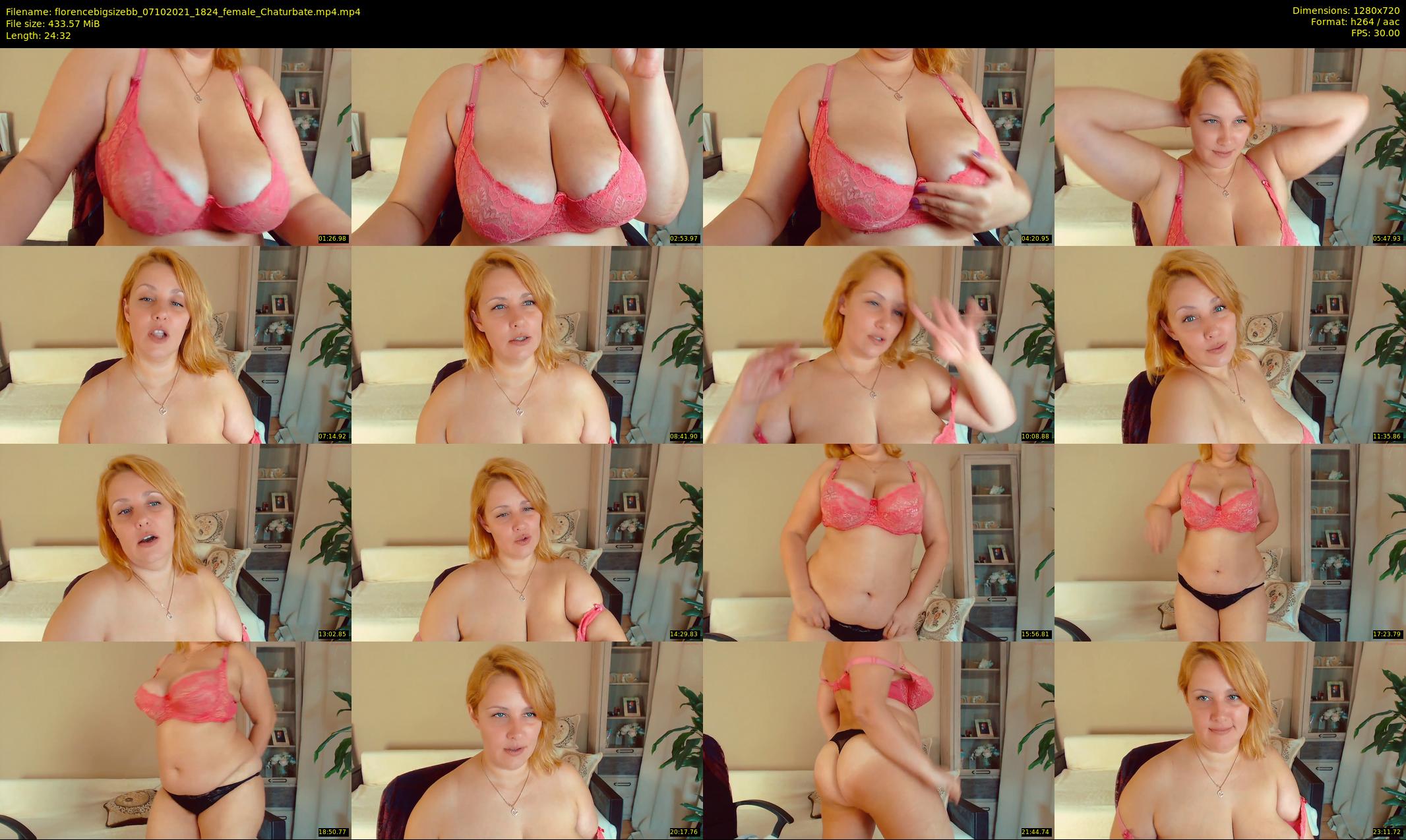 florencebigsizebb — 25 minute Chaturbate female cam show recording, 720p, Oct 7, 2021
