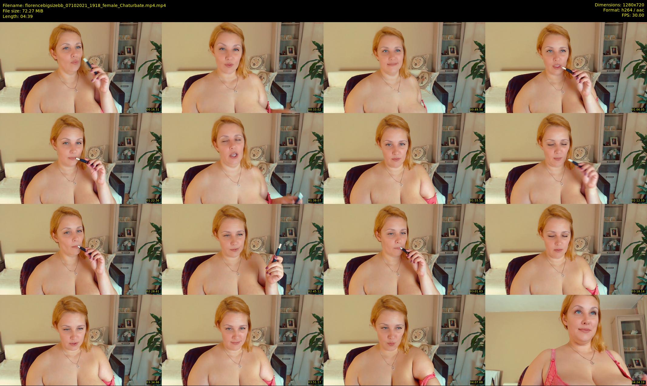 florencebigsizebb — 5 minute Chaturbate female cam show recording, 720p, Oct 7, 2021