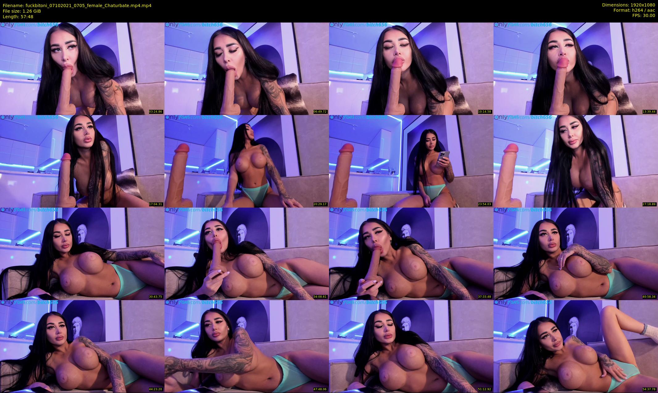 fuckbitoni — 58 minute Chaturbate couple cam show recording, 1080p, Oct 7, 2021