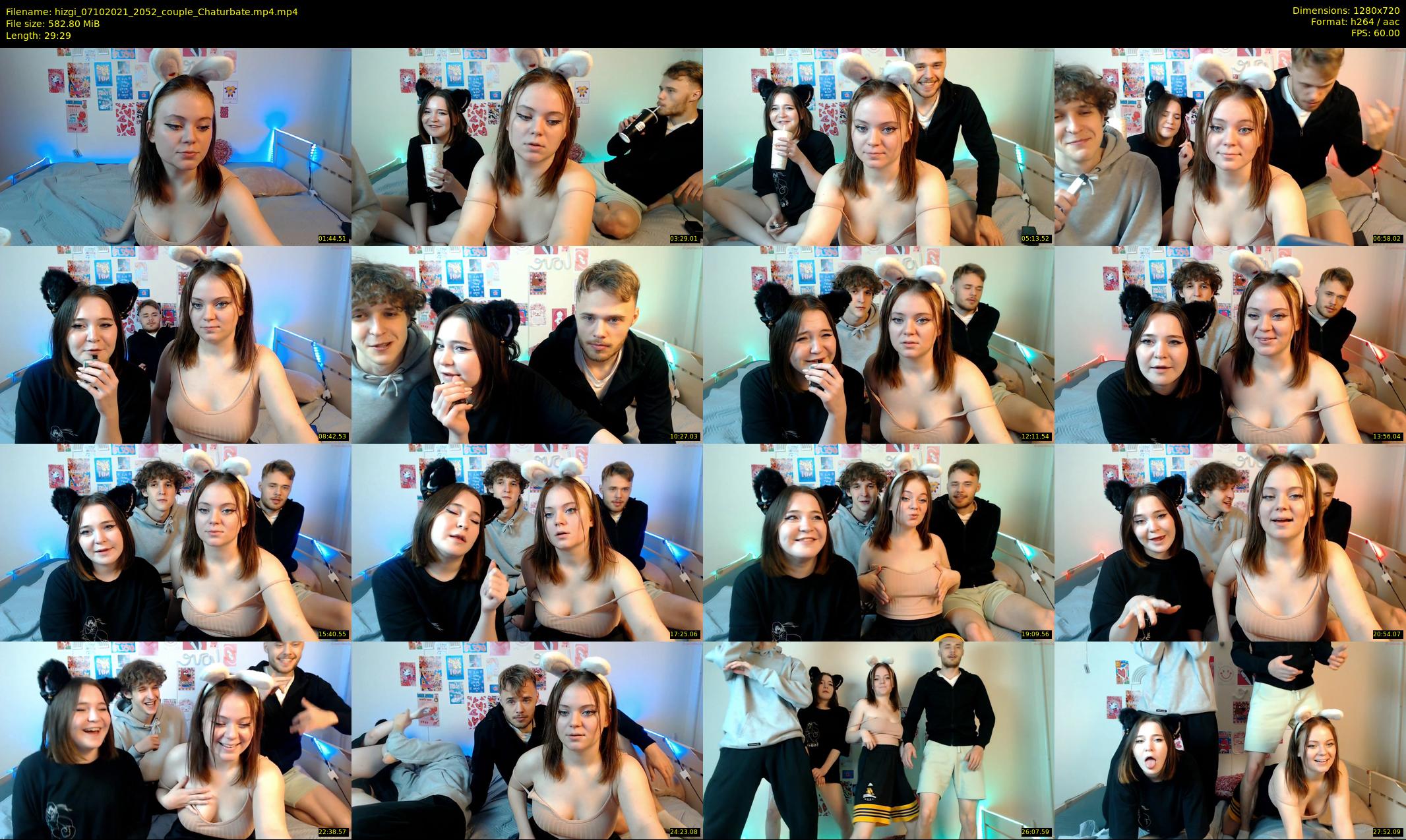 hizgi — 30 minute Chaturbate couple cam show recording, 720p, Oct 7, 2021