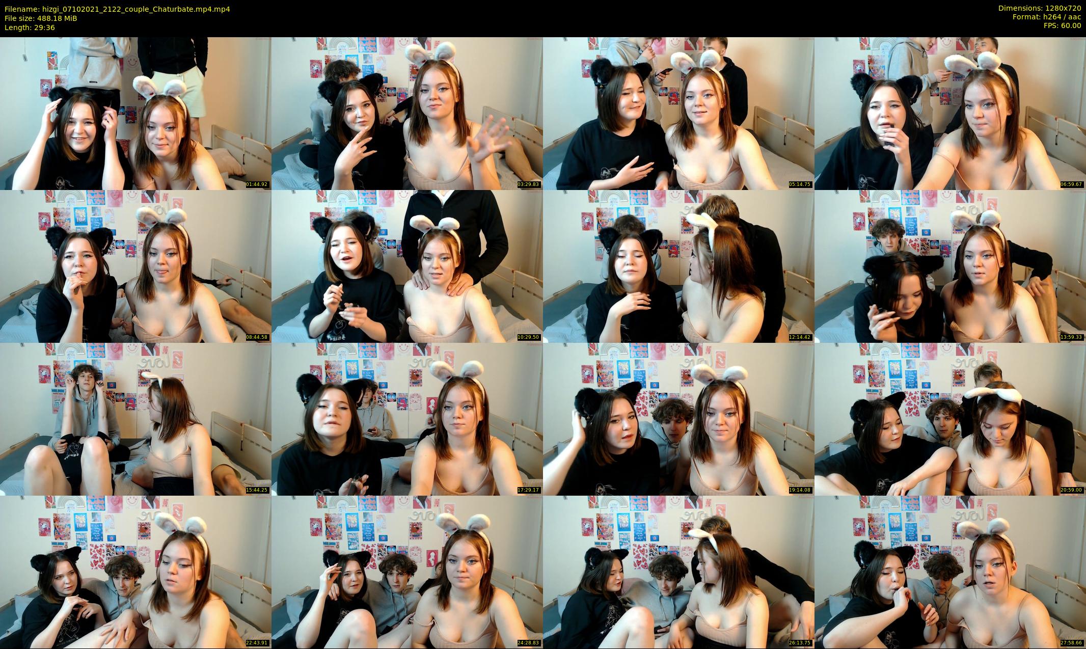 hizgi — 30 minute Chaturbate couple cam show recording, 720p, Oct 7, 2021