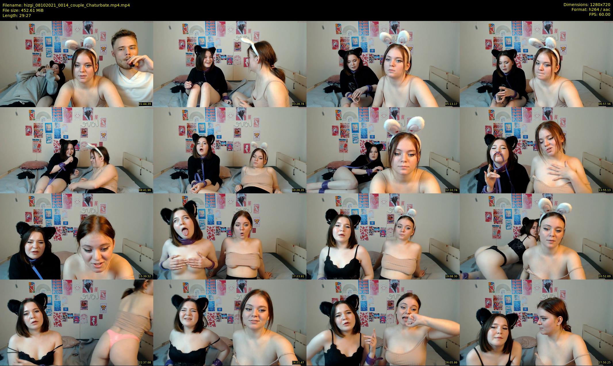 hizgi — 30 minute Chaturbate couple cam show recording, 720p, Oct 8, 2021
