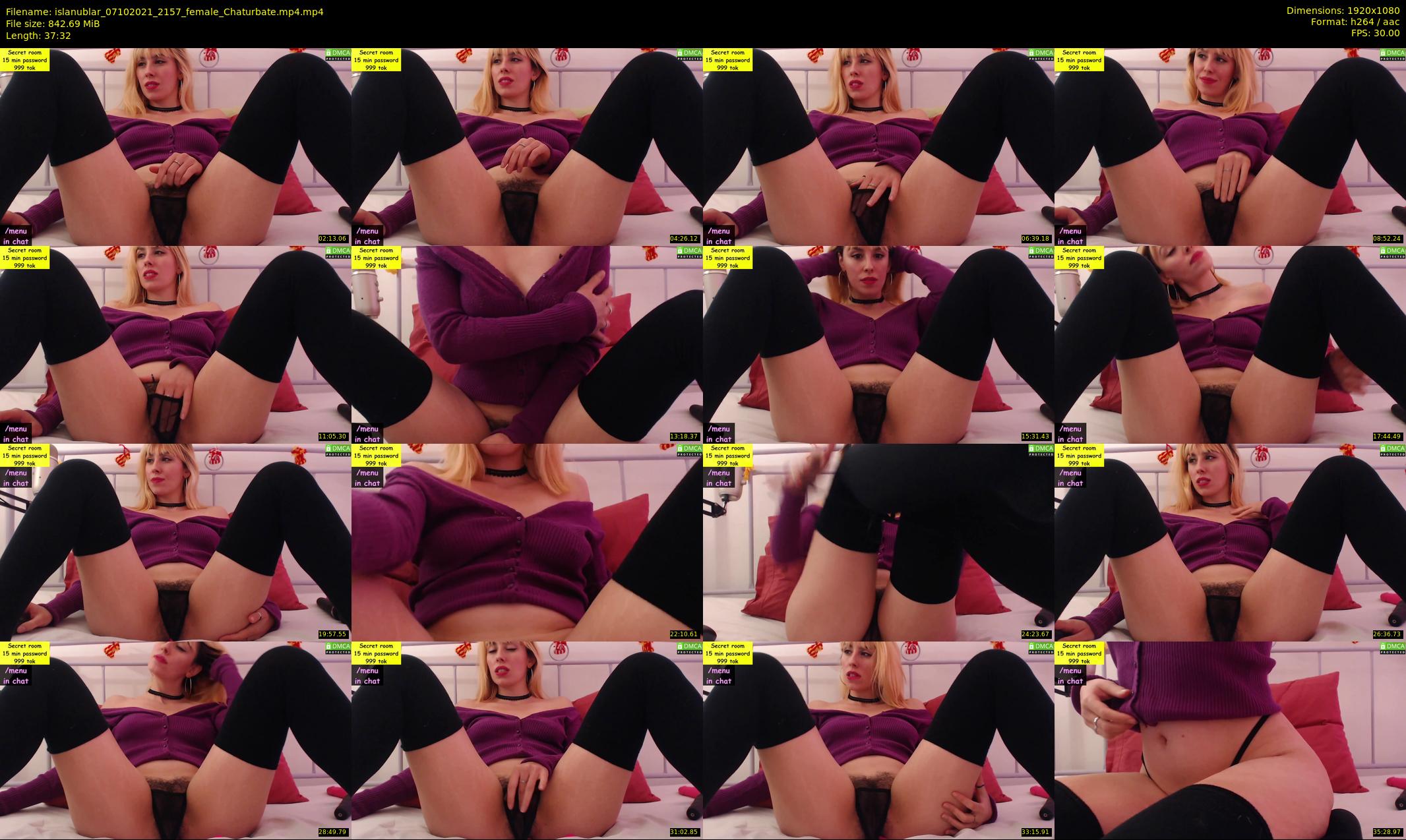 islanublar — 38 minute Chaturbate female cam show recording, 1080p, Oct 7, 2021
