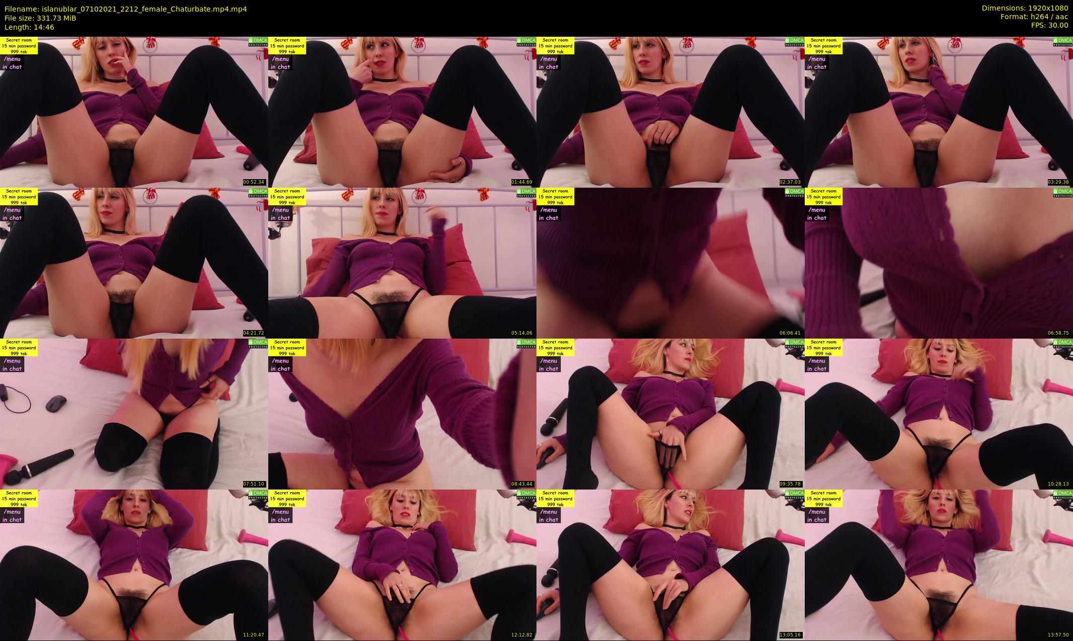 islanublar — 15 minute Chaturbate female cam show recording, 1080p, Oct 7, 2021