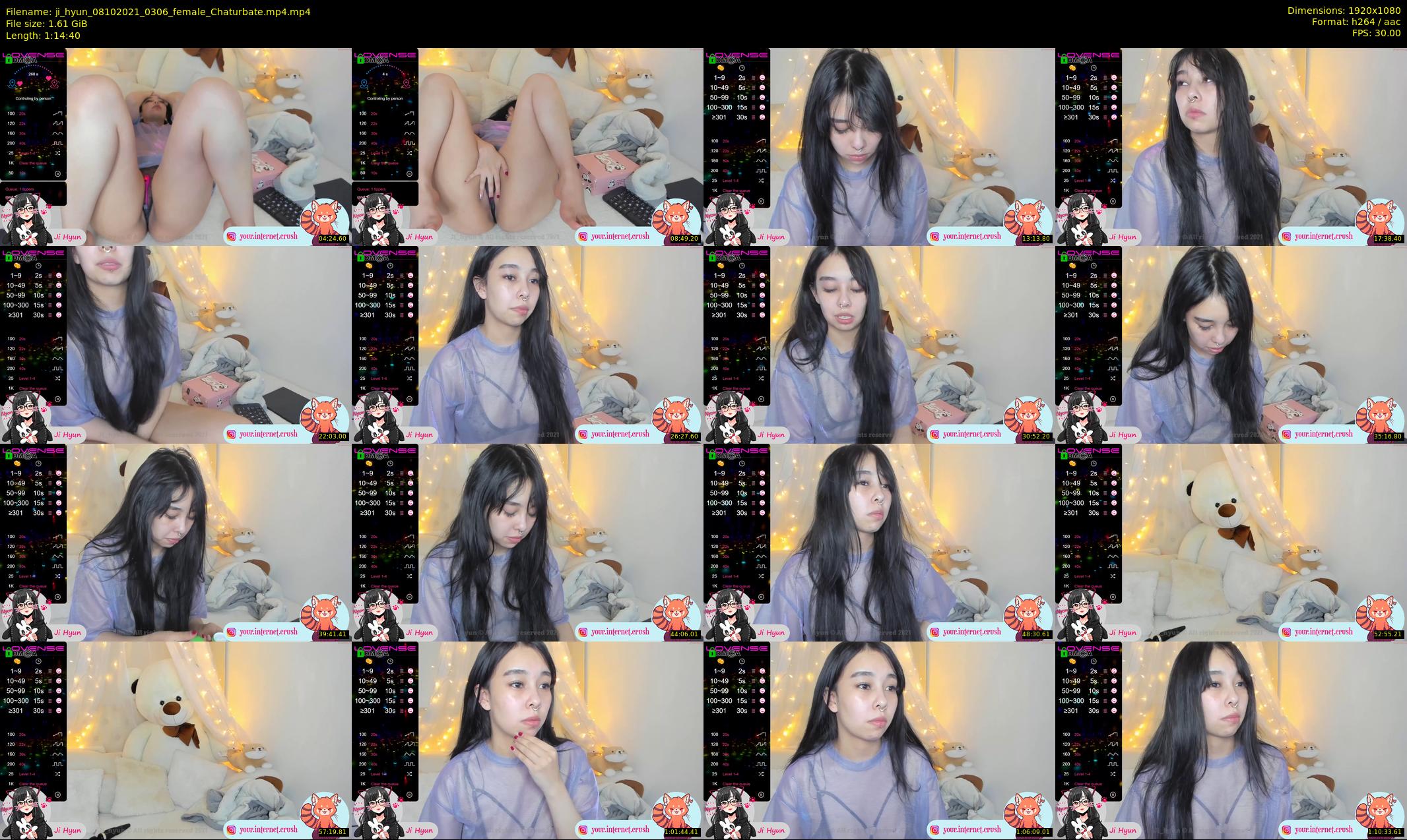 ji_hyun — 75 minute Chaturbate female cam show recording, 1080p, Oct 8, 2021