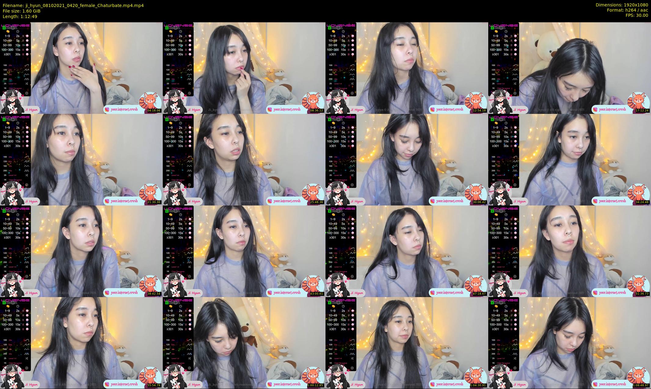ji_hyun — 73 minute Chaturbate female cam show recording, 1080p, Oct 8, 2021