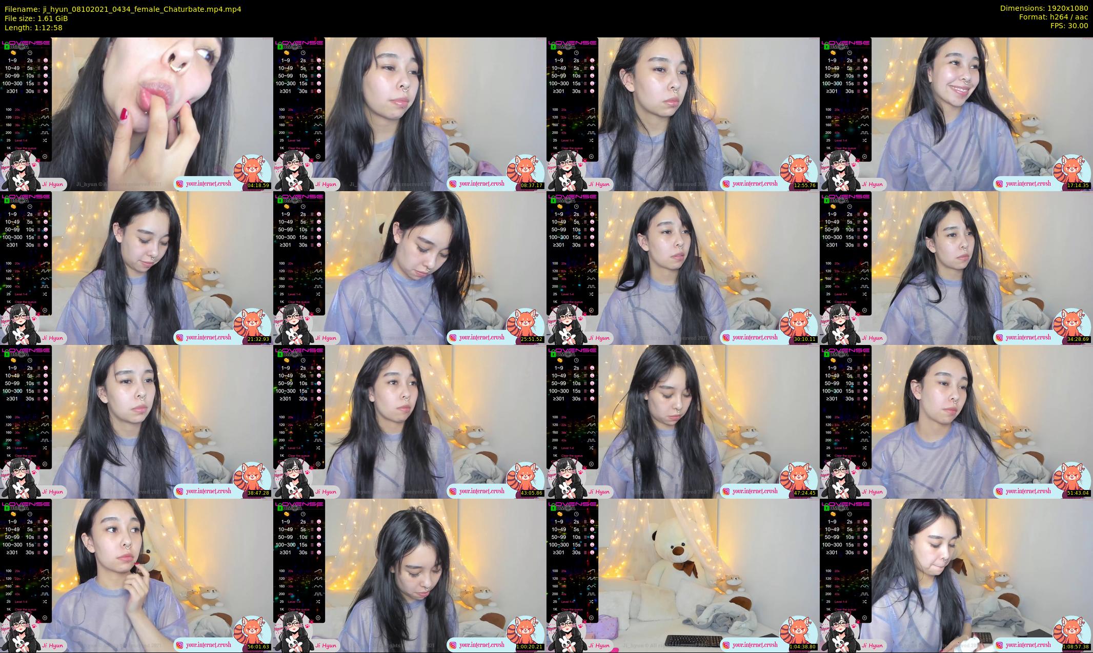 ji_hyun — 73 minute Chaturbate female cam show recording, 1080p, Oct 8, 2021