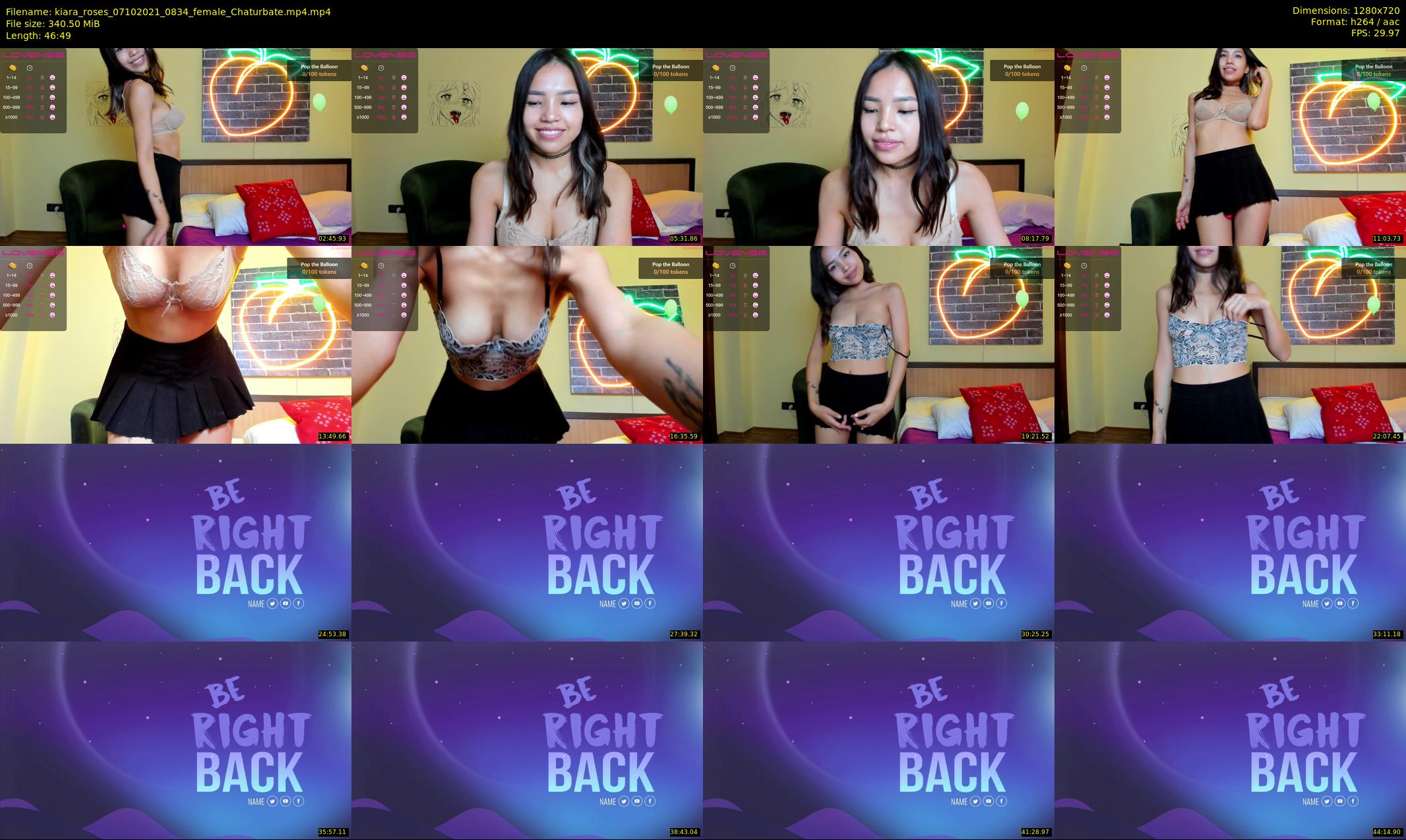 kiara_roses — 47 minute Chaturbate female cam show recording, 720p, Oct 7, 2021