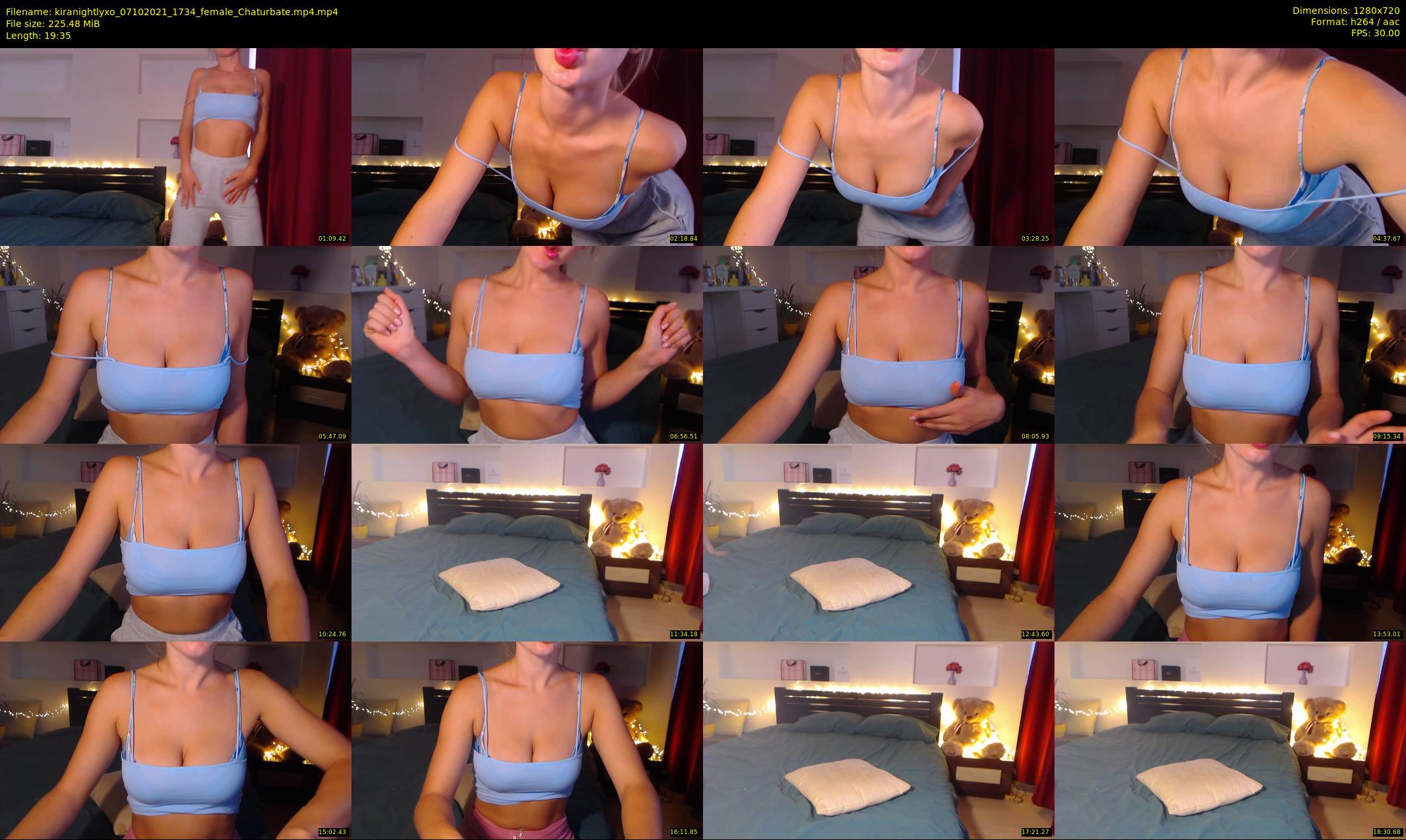 kiranightlyxo — 20 minute Chaturbate female cam show recording, 720p, Oct 7, 2021