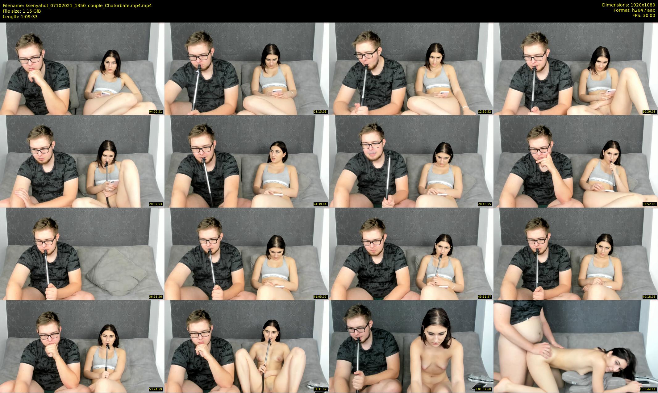 ksenyahot — 70 minute Chaturbate couple cam show recording, 1080p, Oct 7, 2021