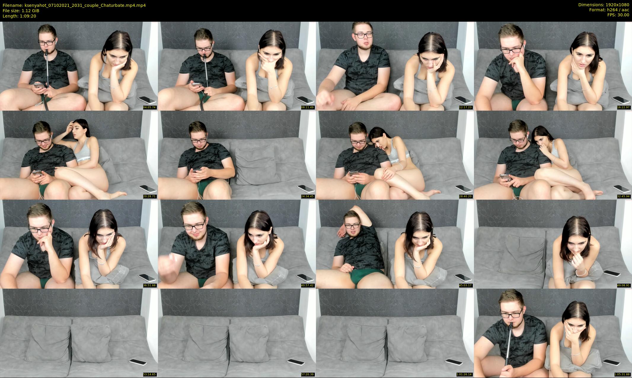 ksenyahot — 70 minute Chaturbate couple cam show recording, 1080p, Oct 7, 2021